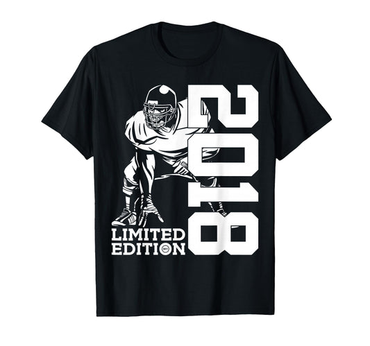 8Th Birthday Football 2018 T-Shirt - Trendy Graphic for Adults - T-Shirt, Sweatshirt, Hoodie