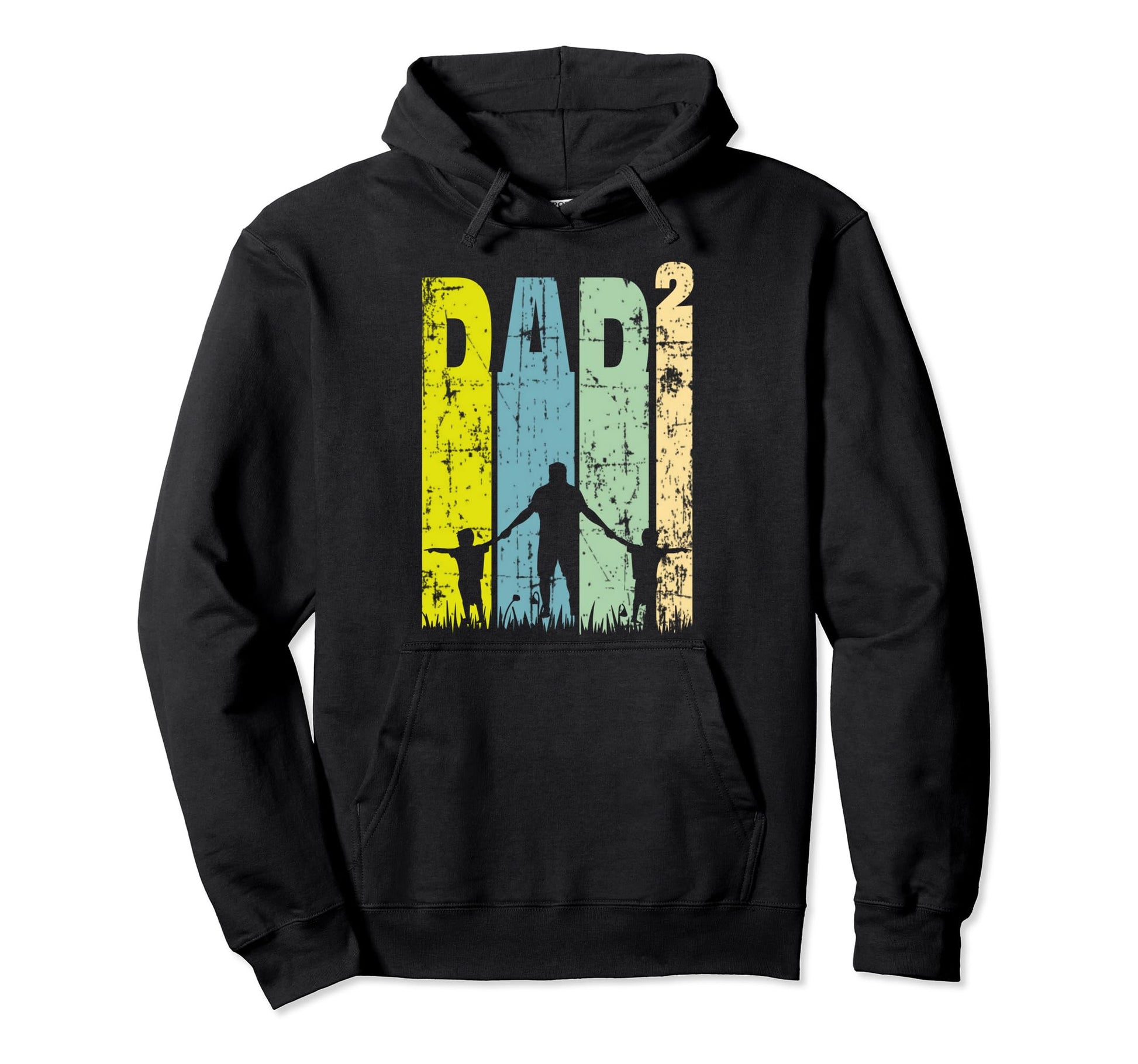 Twin Spapa Twin Dad Father 2 Children Hoodie - Minimalist Print Unisex - T-Shirt, Sweatshirt, Hoodie