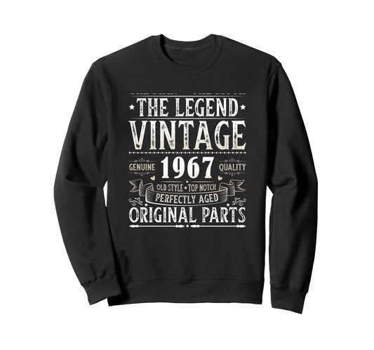 1967 T Shirts Funny 1967 Birthday Sweatshirt - Minimalist Print Men Women - T-Shirt, Sweatshirt, Hoodie