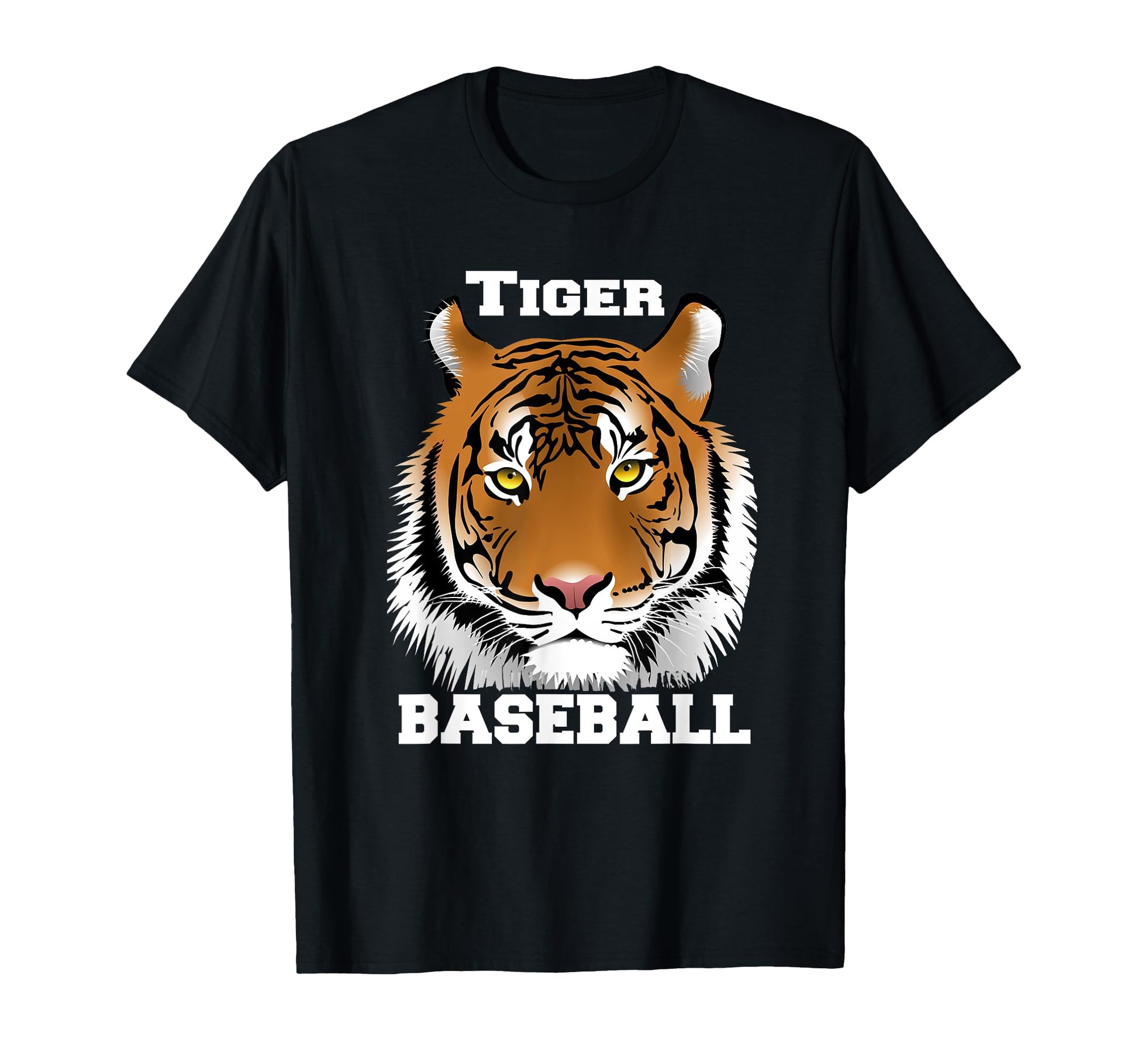 Tiger Baseball All Tigers Sports T-Shirt - Fun Novelty Design for Adults - T-Shirt, Sweatshirt, Hoodie