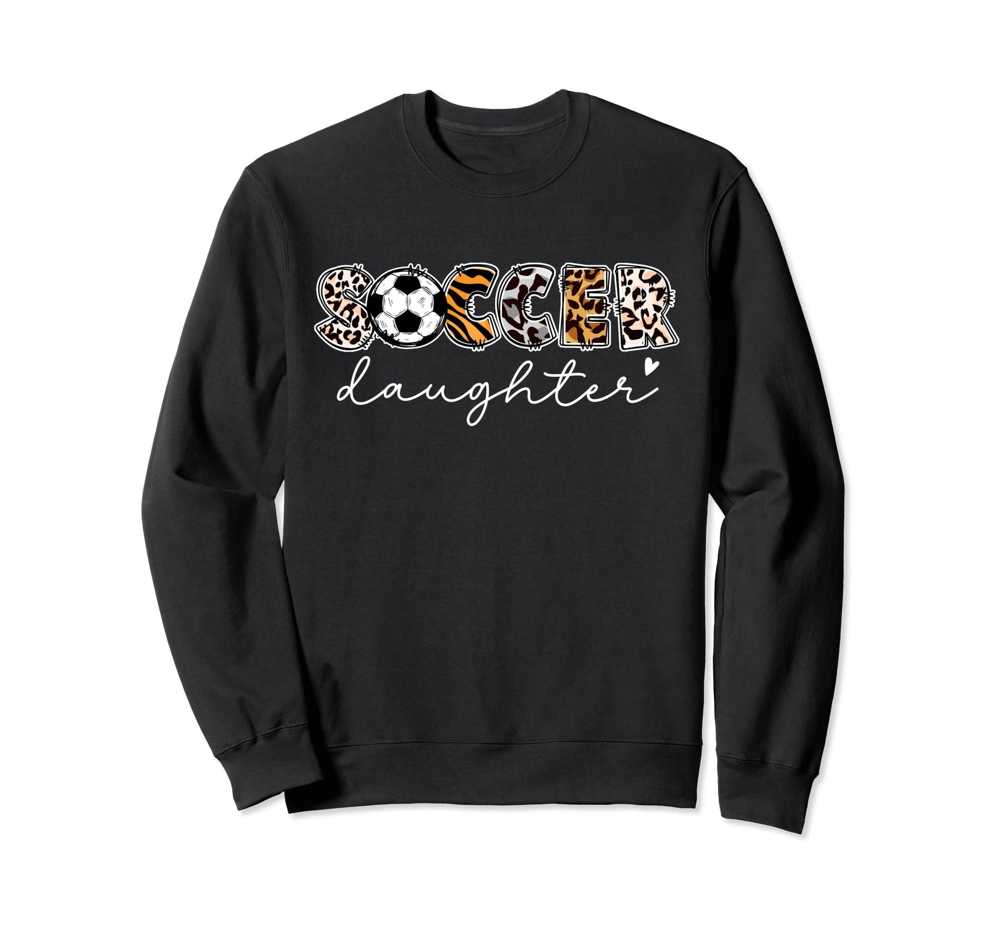 Soccer Daughter Leopard Daughter Sweatshirt - Custom Art Print Unisex - T-Shirt, Sweatshirt, Hoodie