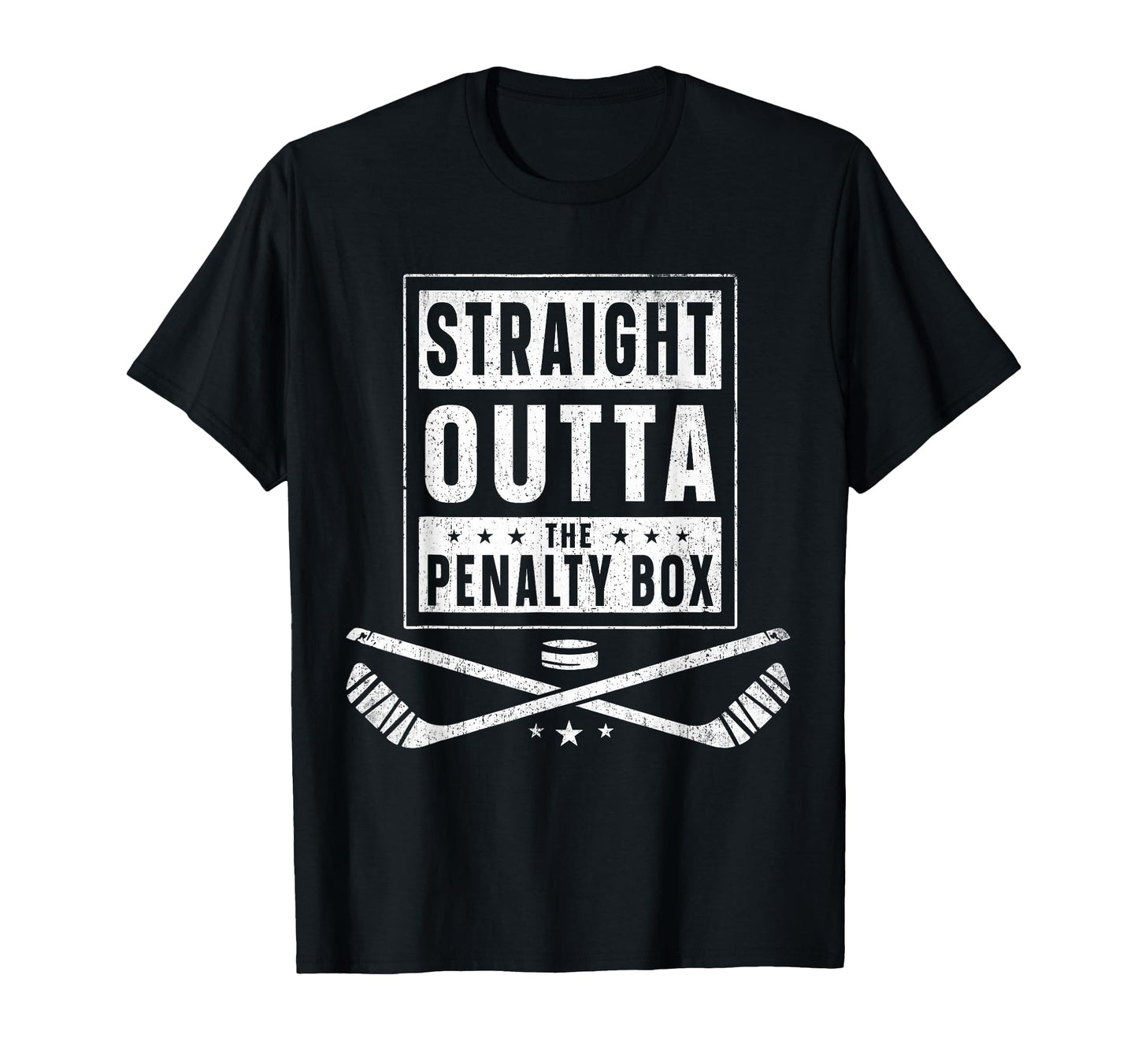 Ice Hockey Straight Outta Penalty T-Shirt - Casual Everyday Wear Unisex - T-Shirt, Sweatshirt, Hoodie