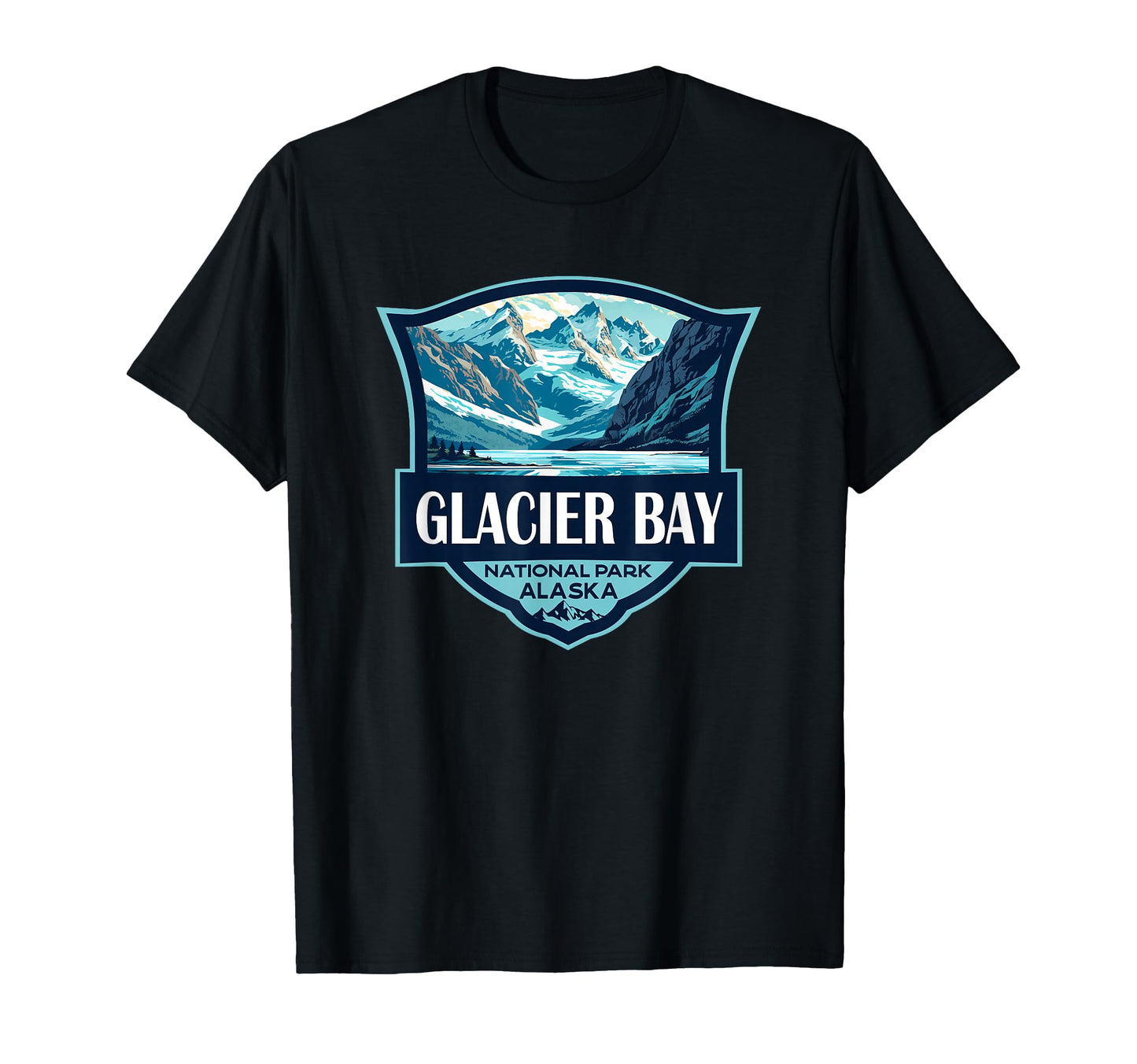 Glacier Bay National Park Illustration T-Shirt - Trendy Graphic for Adults - T-Shirt, Sweatshirt, Hoodie