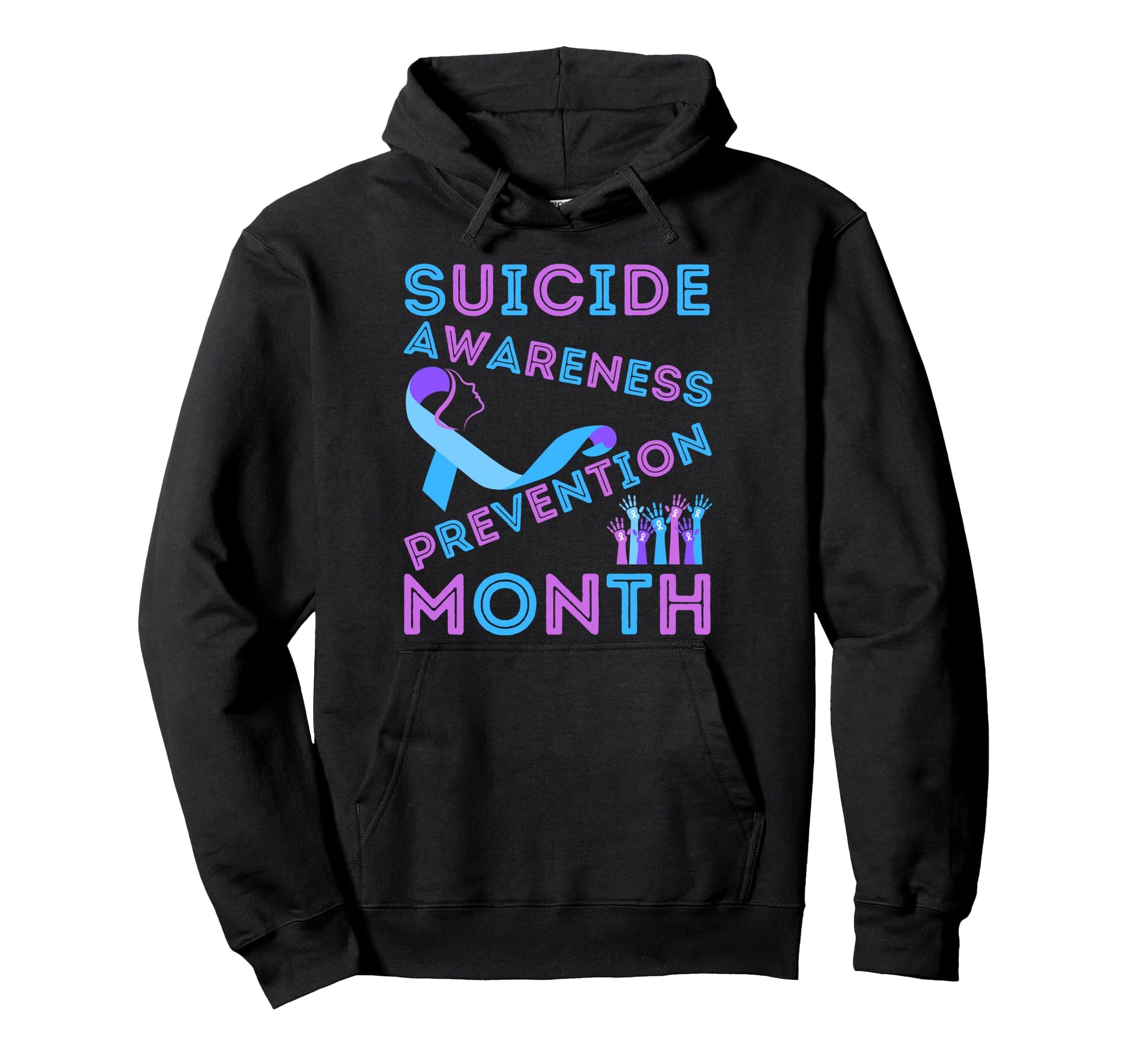 Suicide Awareness Prevention Rainbow Hoodie - Streetwear Style for Adults - T-Shirt, Sweatshirt, Hoodie