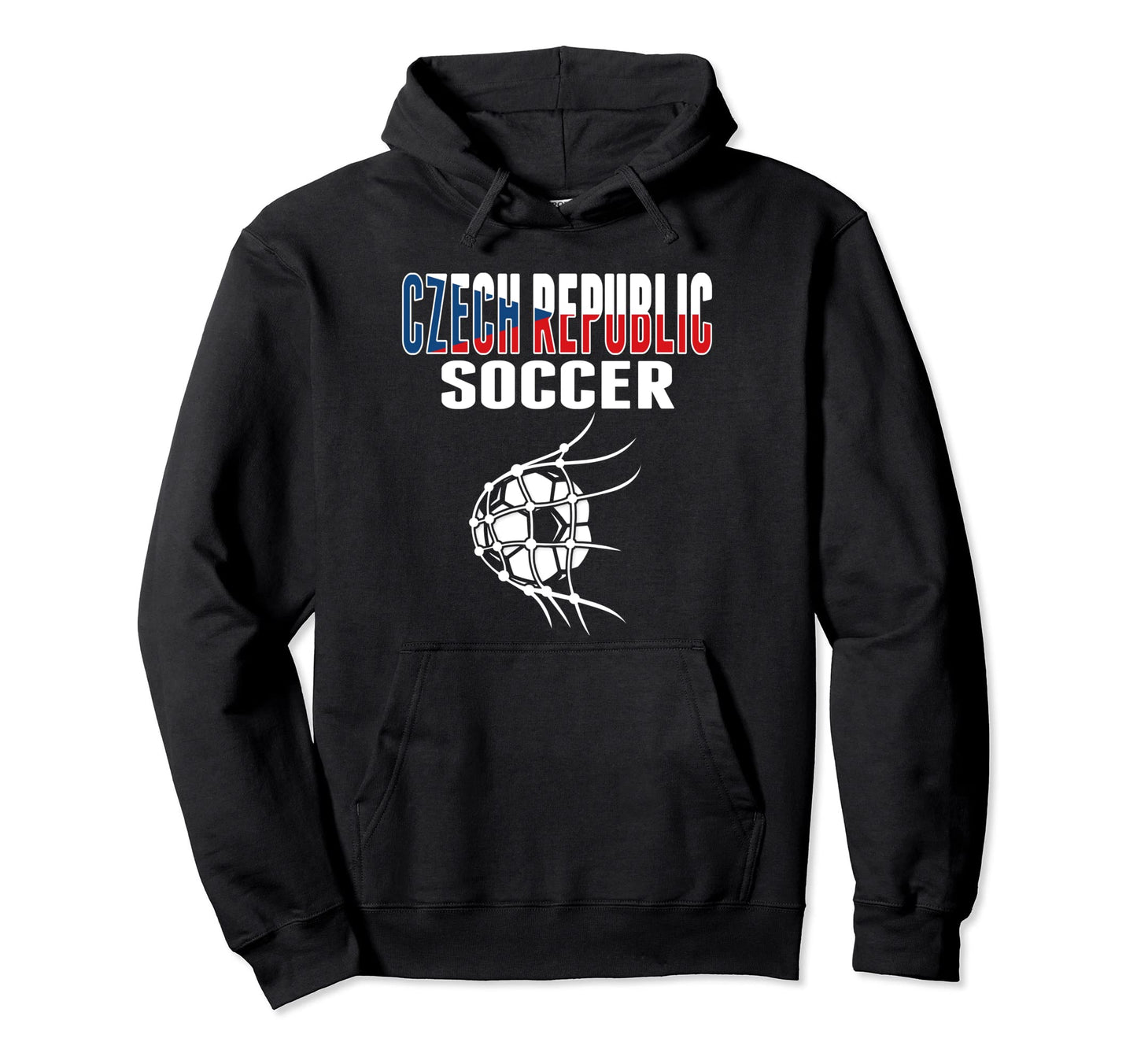 Czech Republic Soccer Ball Net Czech Hoodie - Aesthetic Graphic Men Women - T-Shirt, Sweatshirt, Hoodie