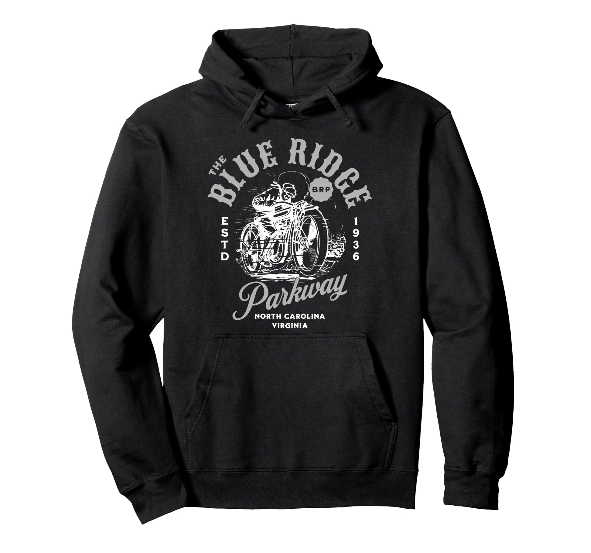 Blue Ridge Parkway Motorcycle Hoodie - Trendy Graphic Men Women - T-Shirt, Sweatshirt, Hoodie