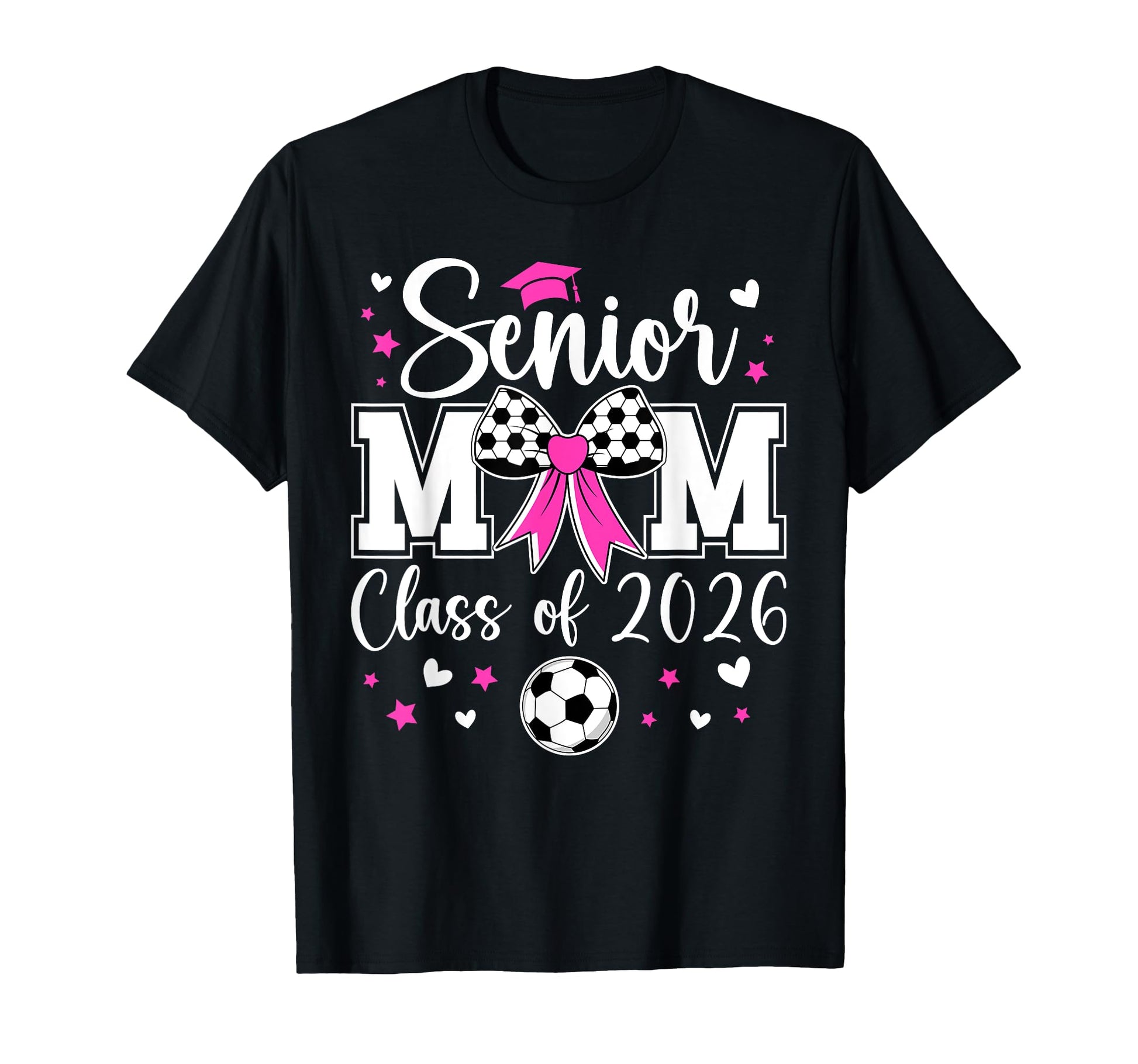 Soccer Senior Mom Class 2026 Soccer T-Shirt - Custom Art Print for Adults - T-Shirt, Sweatshirt, Hoodie