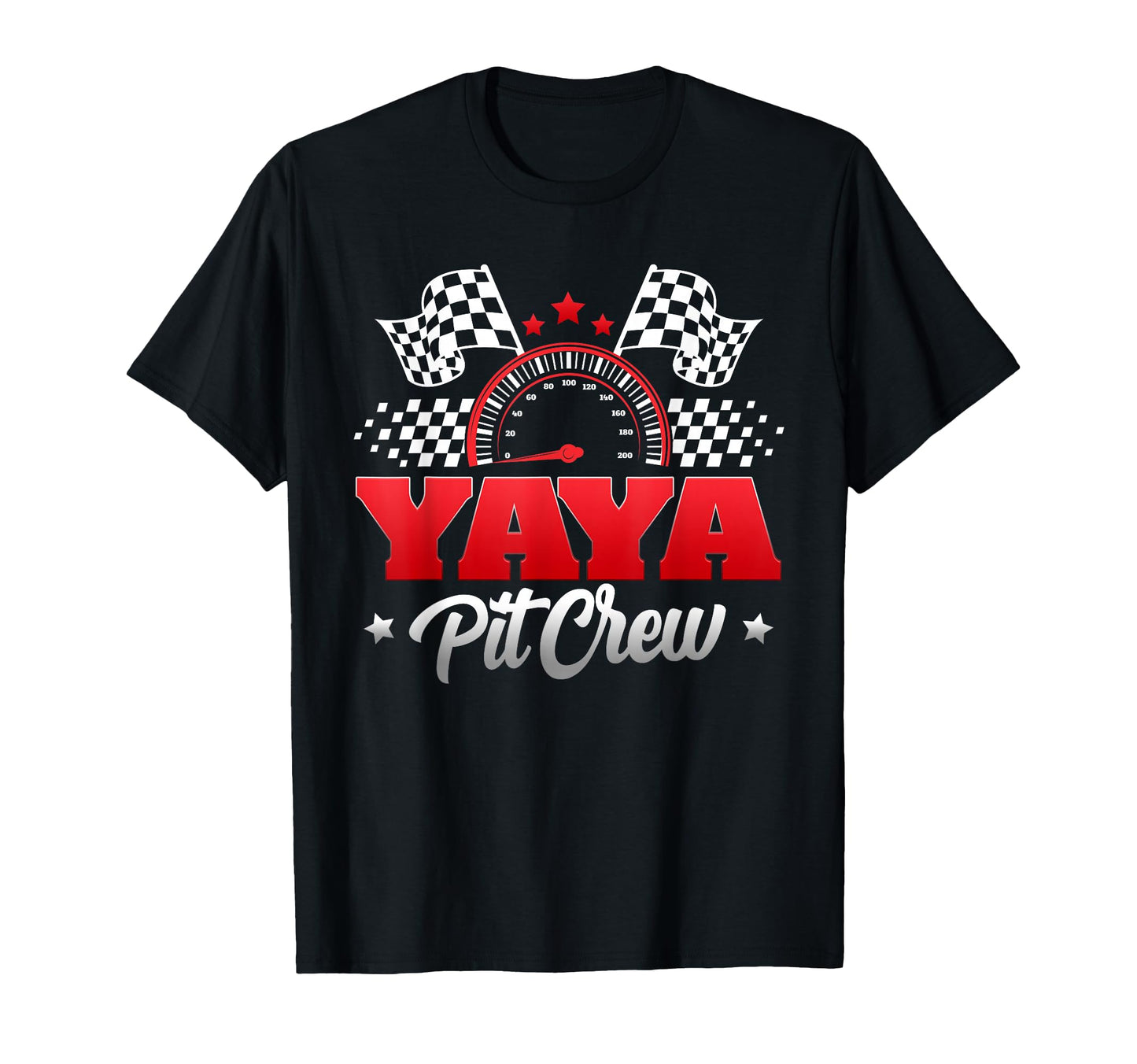 Yaya Pit Crew Race Car Birthday Family T-Shirt - Novelty Apparel Men Women - T-Shirt, Sweatshirt, Hoodie
