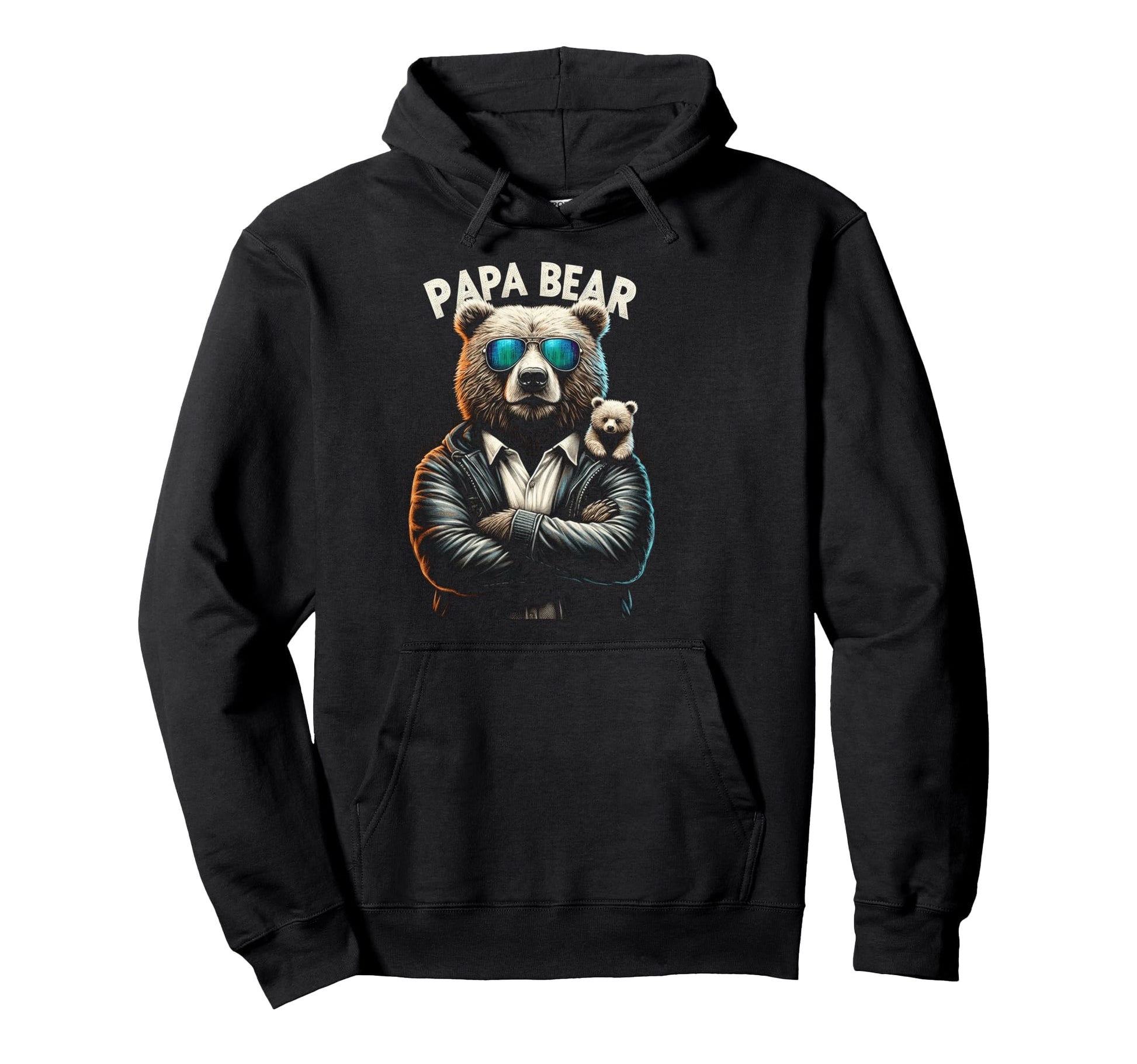 Papa Bear Funny Bears Animal Lover Hoodie - Fun Novelty Design Men Women - T-Shirt, Sweatshirt, Hoodie