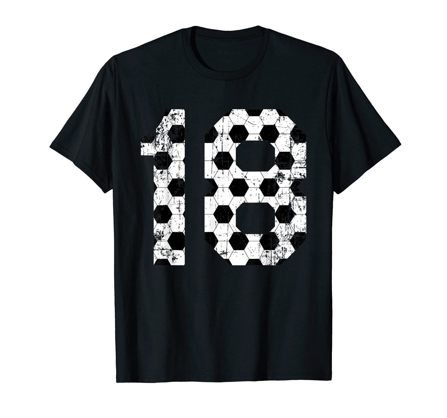 Soccer 18 Jersey Number T-Shirt - Fun Novelty Design for Adults - T-Shirt, Sweatshirt, Hoodie