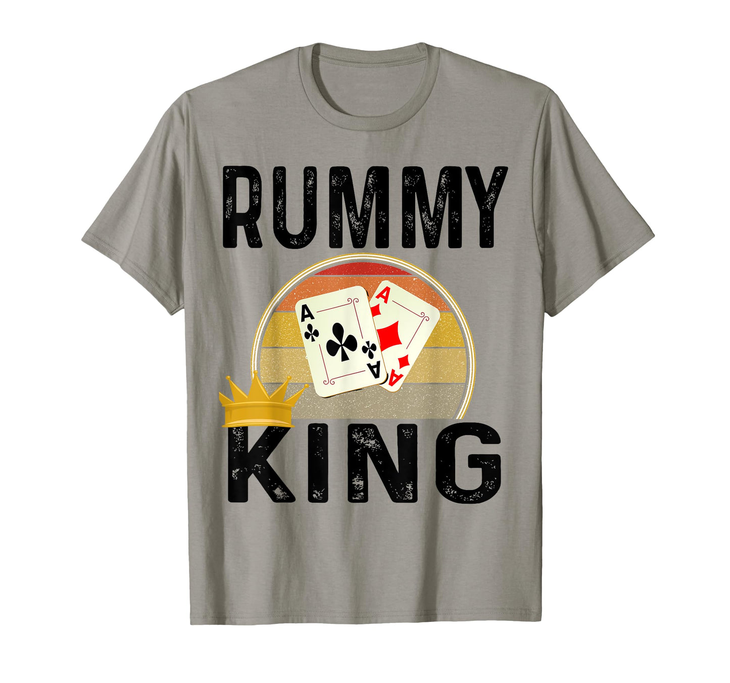 Funny Rummy King Card Game Winner Dad T-Shirt - Custom Art Print Unisex - T-Shirt, Sweatshirt, Hoodie