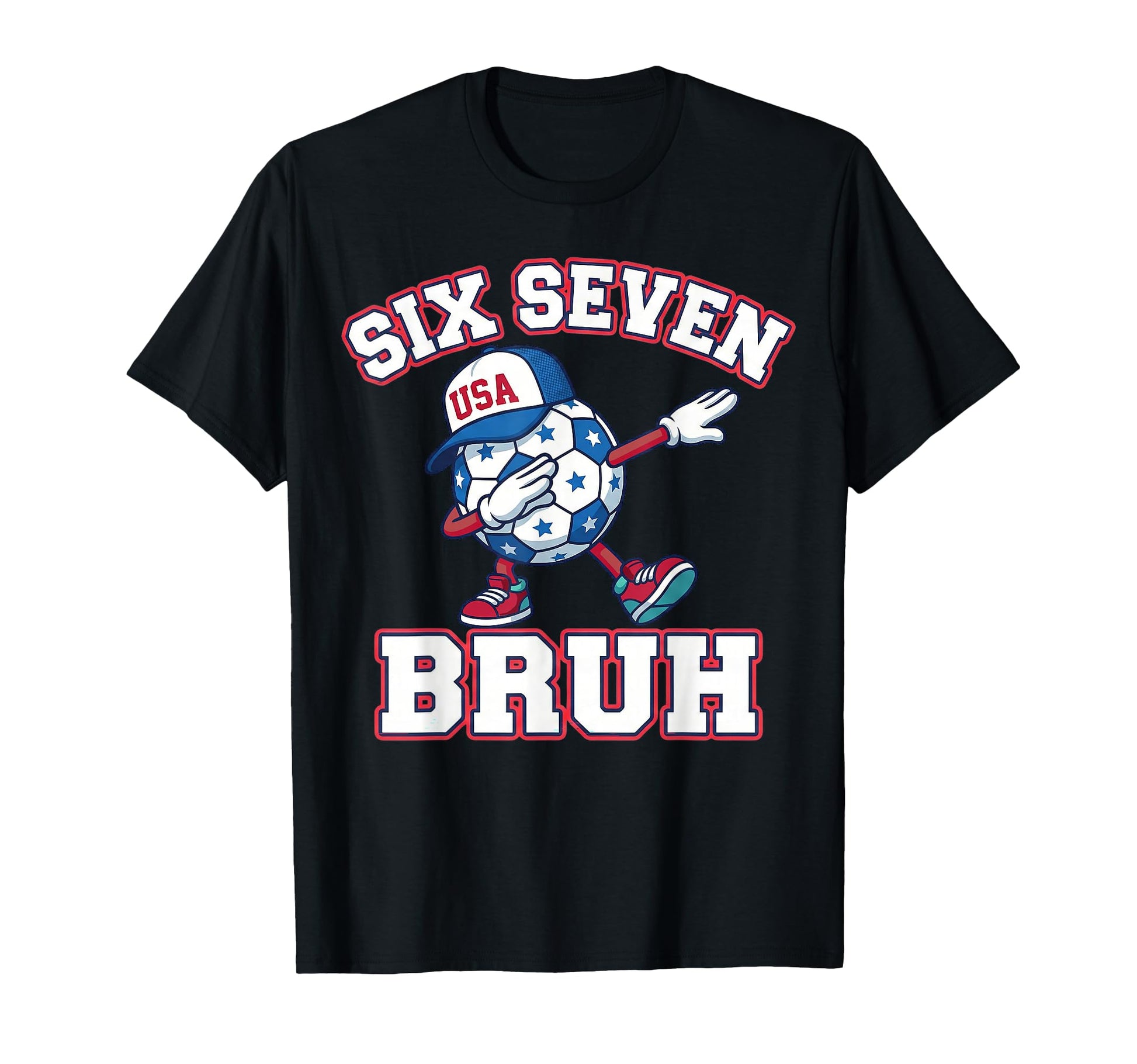 67 Soccer 4Th July Patriotic Red T-Shirt - Minimalist Print for Adults - T-Shirt, Sweatshirt, Hoodie