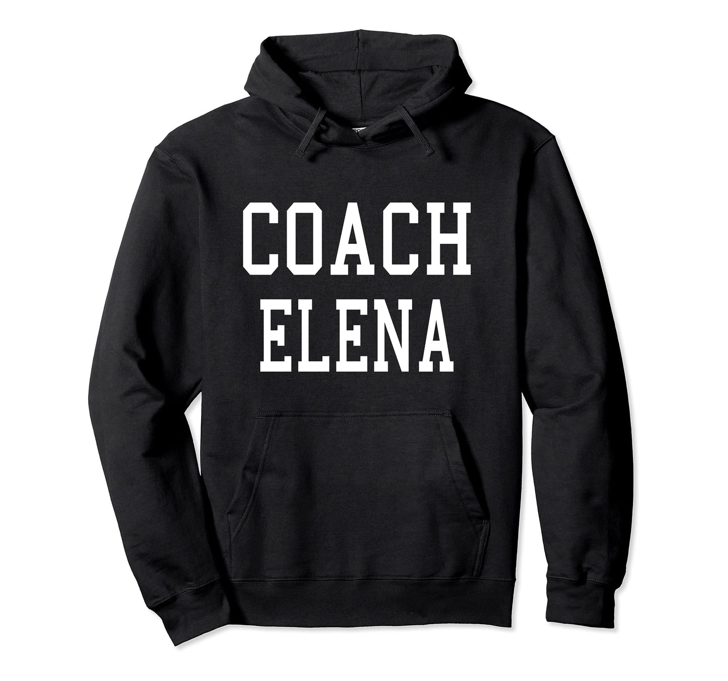 Coach Elena Custom Football Soccer Hoodie - Unique Graphic Men Women - T-Shirt, Sweatshirt, Hoodie