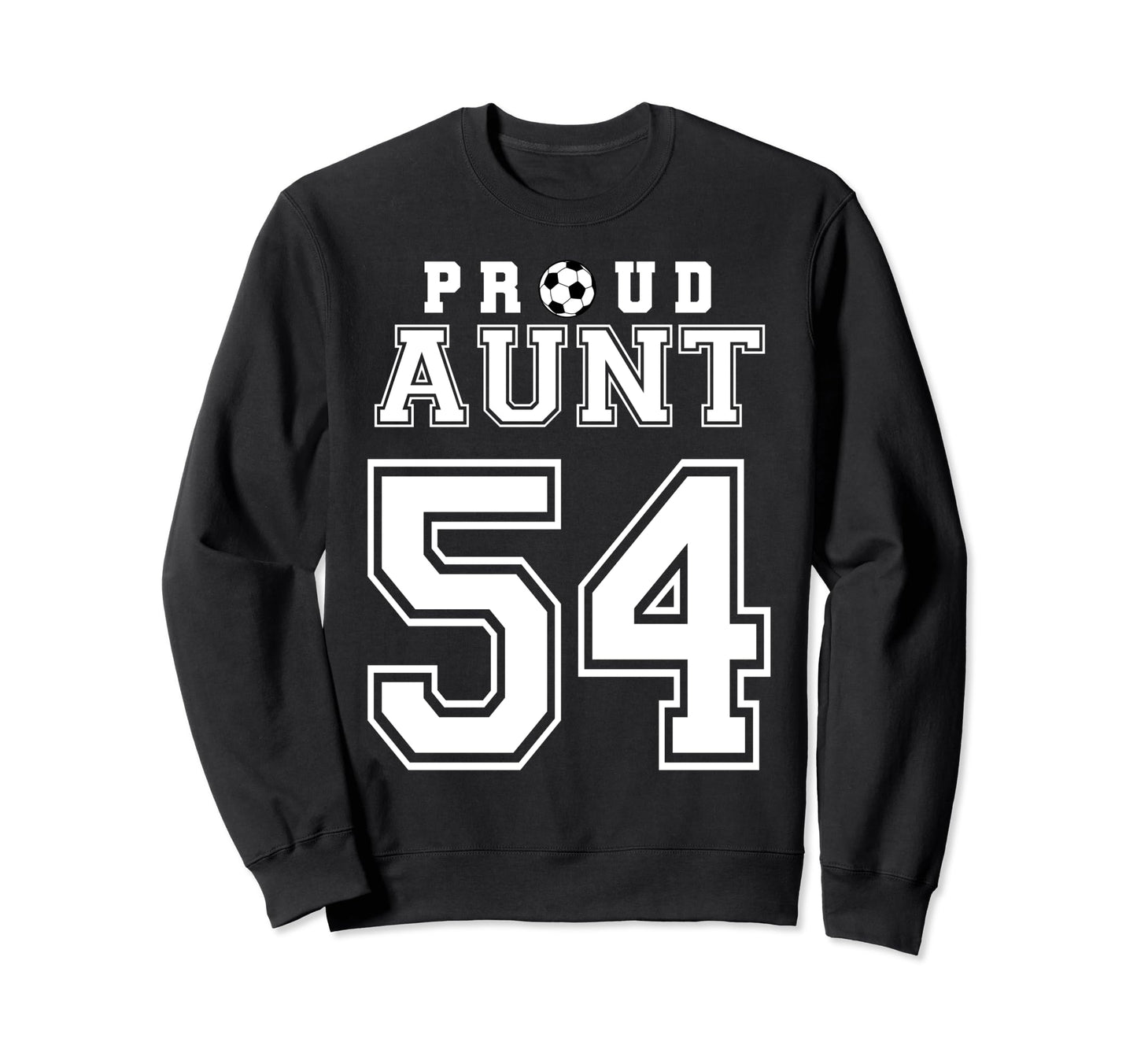 Number 54 Custom Proud Soccer Sweatshirt - Fun Novelty Design for Adults - T-Shirt, Sweatshirt, Hoodie