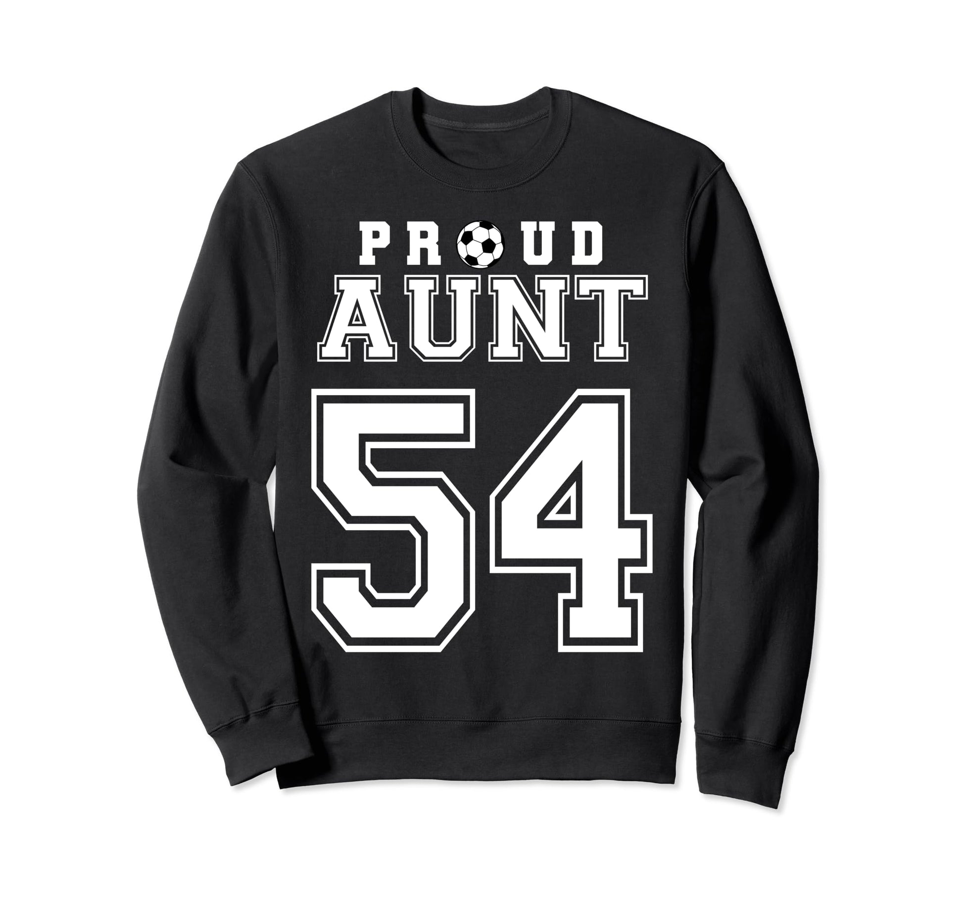 Number 54 Custom Proud Soccer Sweatshirt - Fun Novelty Design for Adults - T-Shirt, Sweatshirt, Hoodie