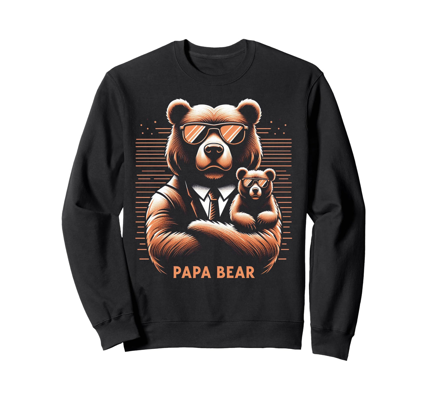 Papa Bear Funny Bears Animal Sweatshirt - Custom Art Print for Adults - T-Shirt, Sweatshirt, Hoodie