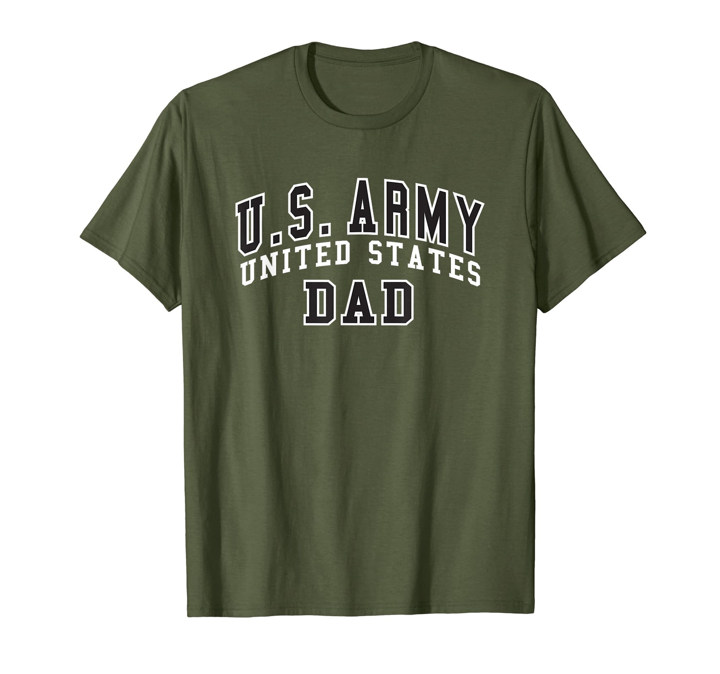Military Army United States Dad Green T-Shirt - Custom Art Print Men Women - T-Shirt, Sweatshirt, Hoodie