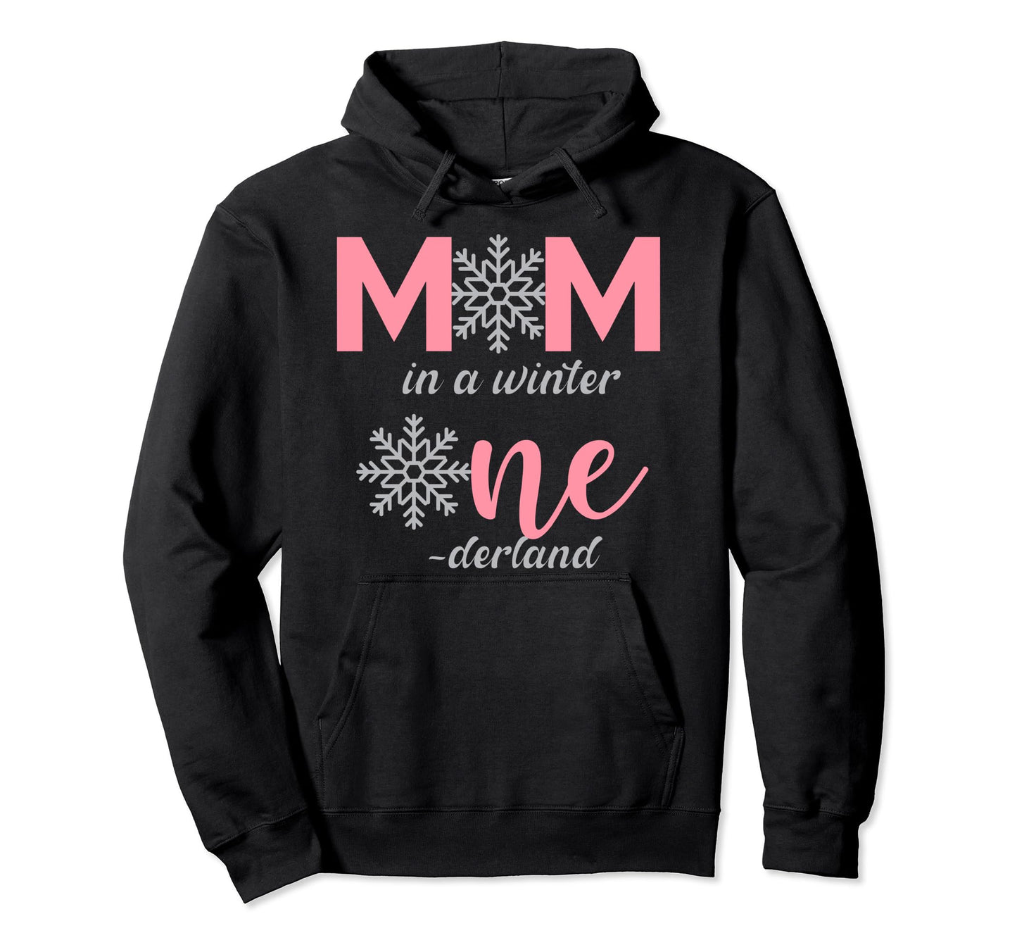 Mom Birthday Winter Onederland 1St Birthday Hoodie - Graphic Print Unisex - T-Shirt, Sweatshirt, Hoodie