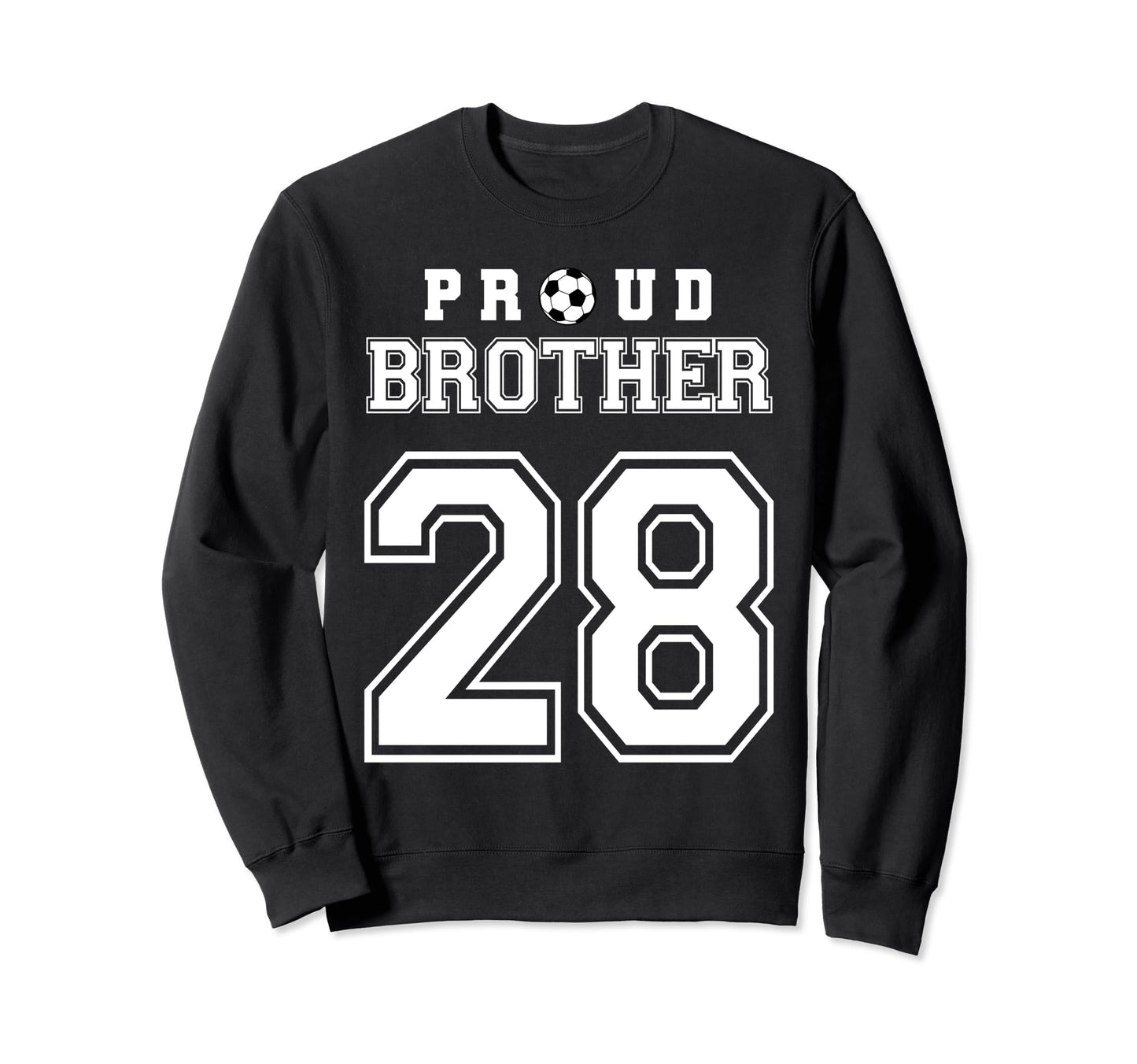Number 28 Custom Proud Soccer Futbol Sweatshirt - Unique Graphic Unisex - T-Shirt, Sweatshirt, Hoodie