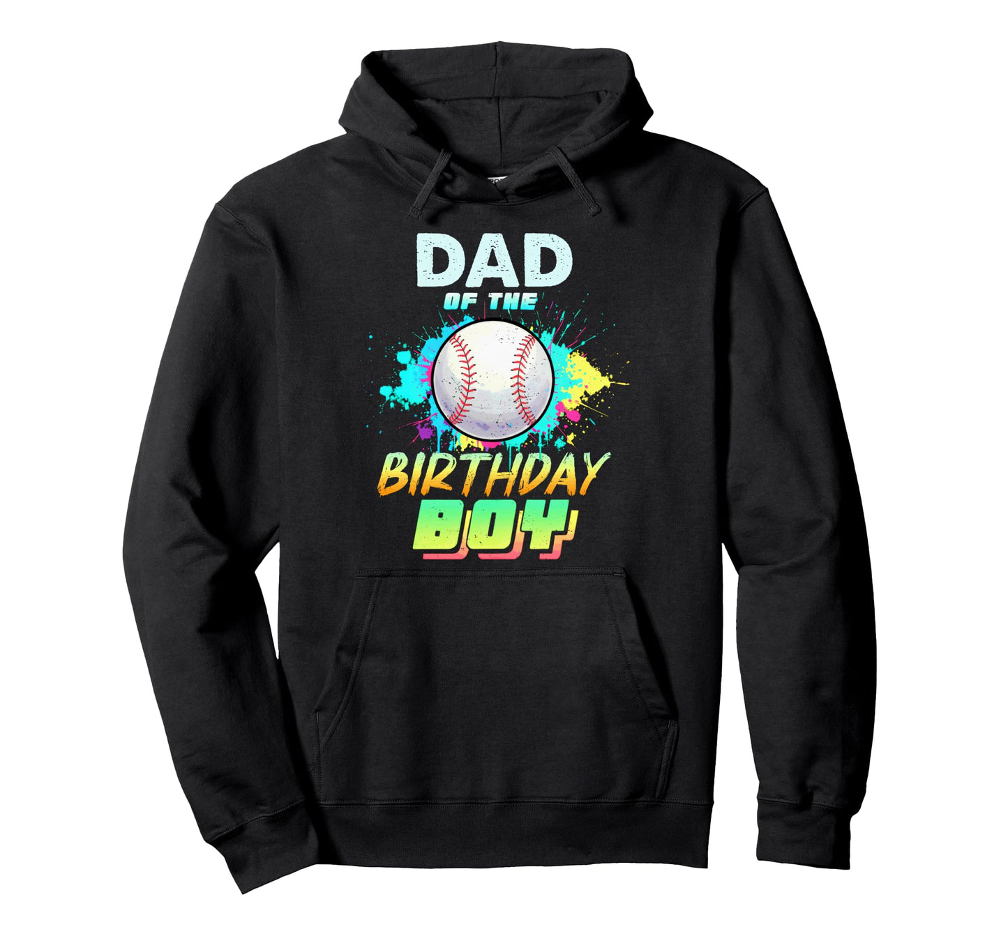 Dad Birthday Baseball Matching Hoodie - Fun Novelty Design for Adults - T-Shirt, Sweatshirt, Hoodie