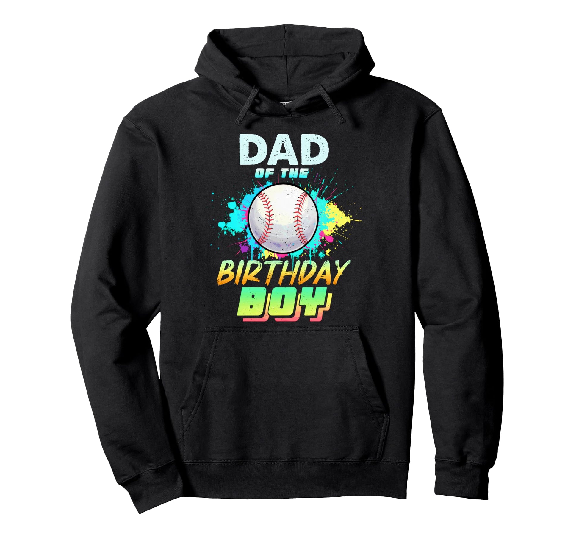 Dad Birthday Baseball Matching Hoodie - Fun Novelty Design for Adults - T-Shirt, Sweatshirt, Hoodie