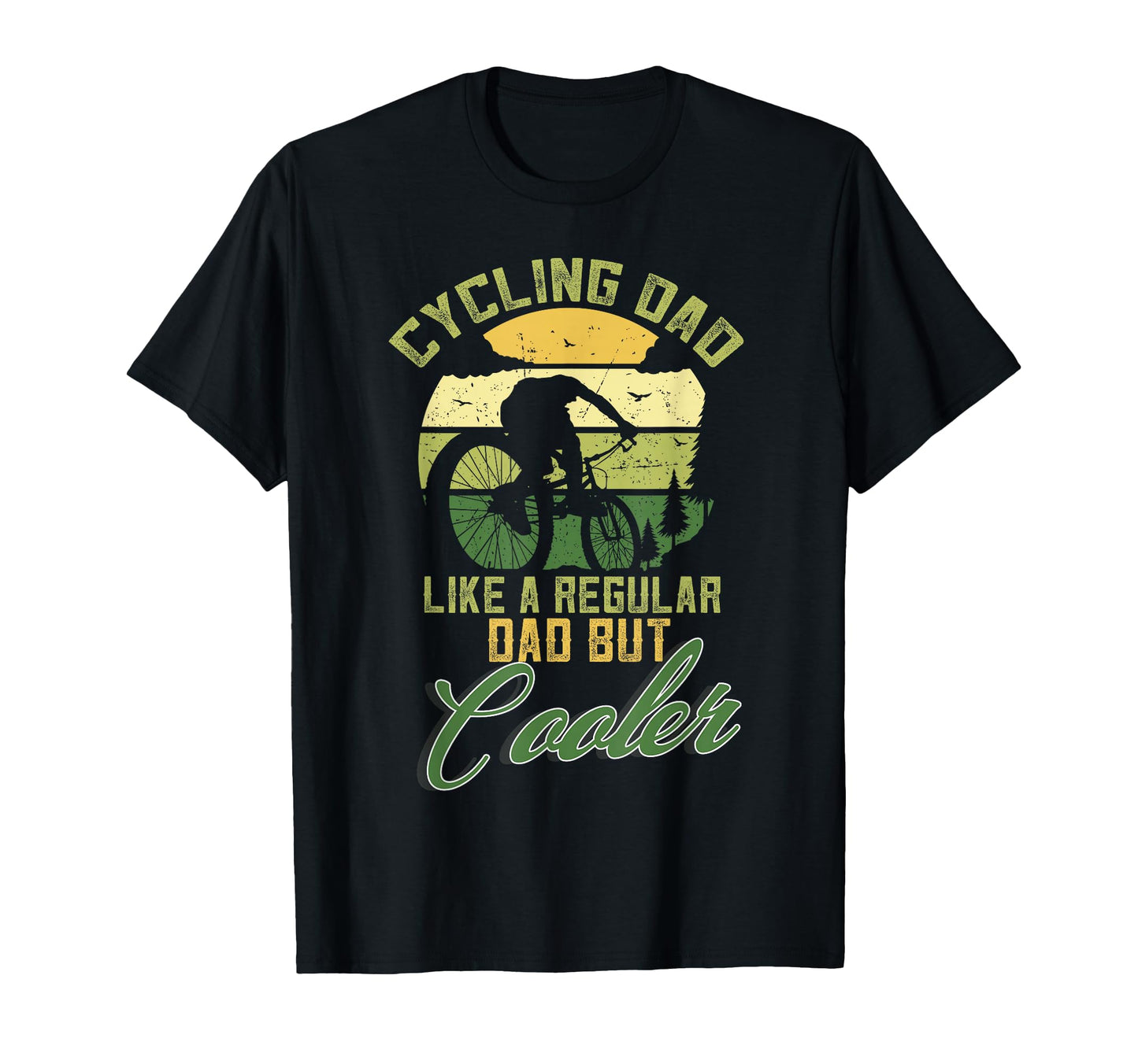Cycling Dad Like Regular Dad But Cooler T-Shirt - Minimalist Print Unisex - T-Shirt, Sweatshirt, Hoodie