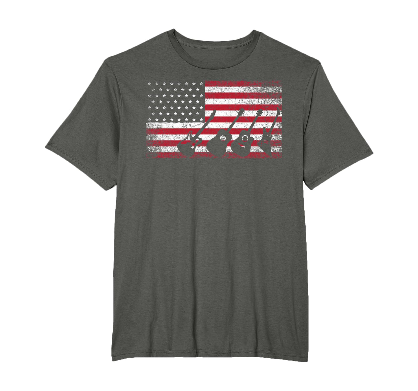 4Th July Gift Dad Guitar Musician T-Shirt - Unique Graphic Men Women - T-Shirt, Sweatshirt, Hoodie