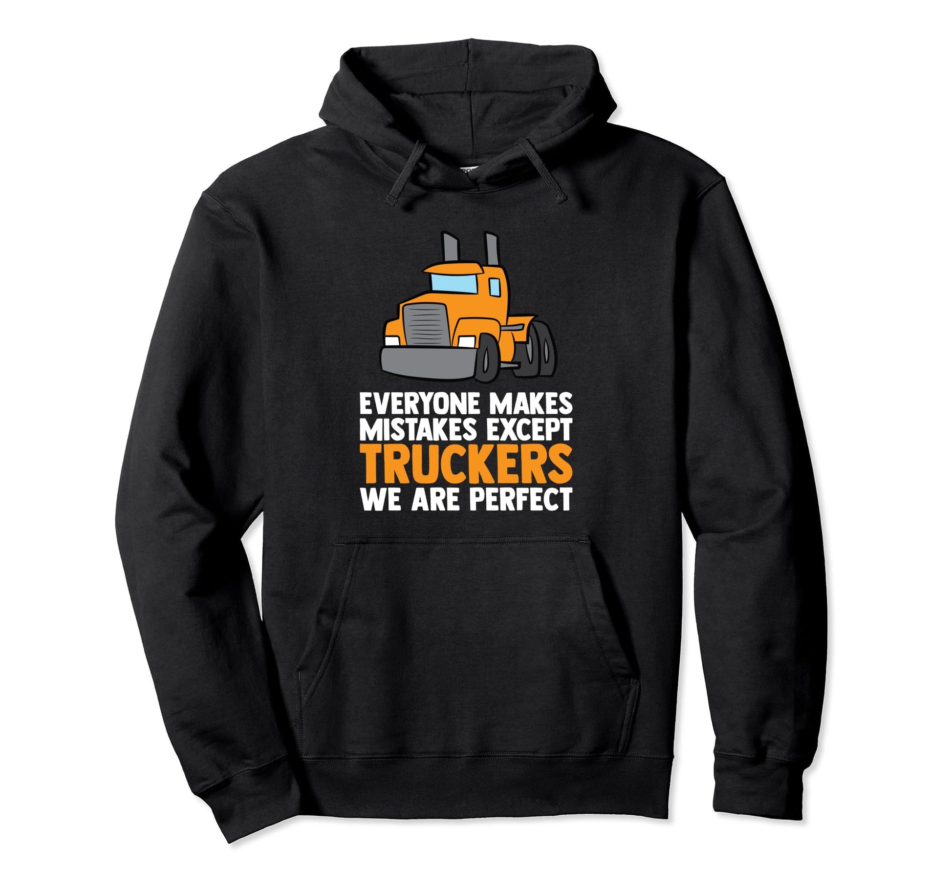 Funny Trucker Big Rig Semi Trailer Hoodie - Minimalist Print for Adults - T-Shirt, Sweatshirt, Hoodie