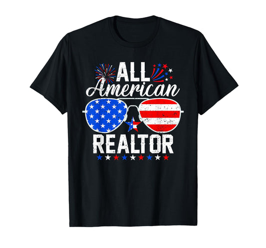 All American Realtor Funny 4Th July T-Shirt - Streetwear Style Men Women - T-Shirt, Sweatshirt, Hoodie
