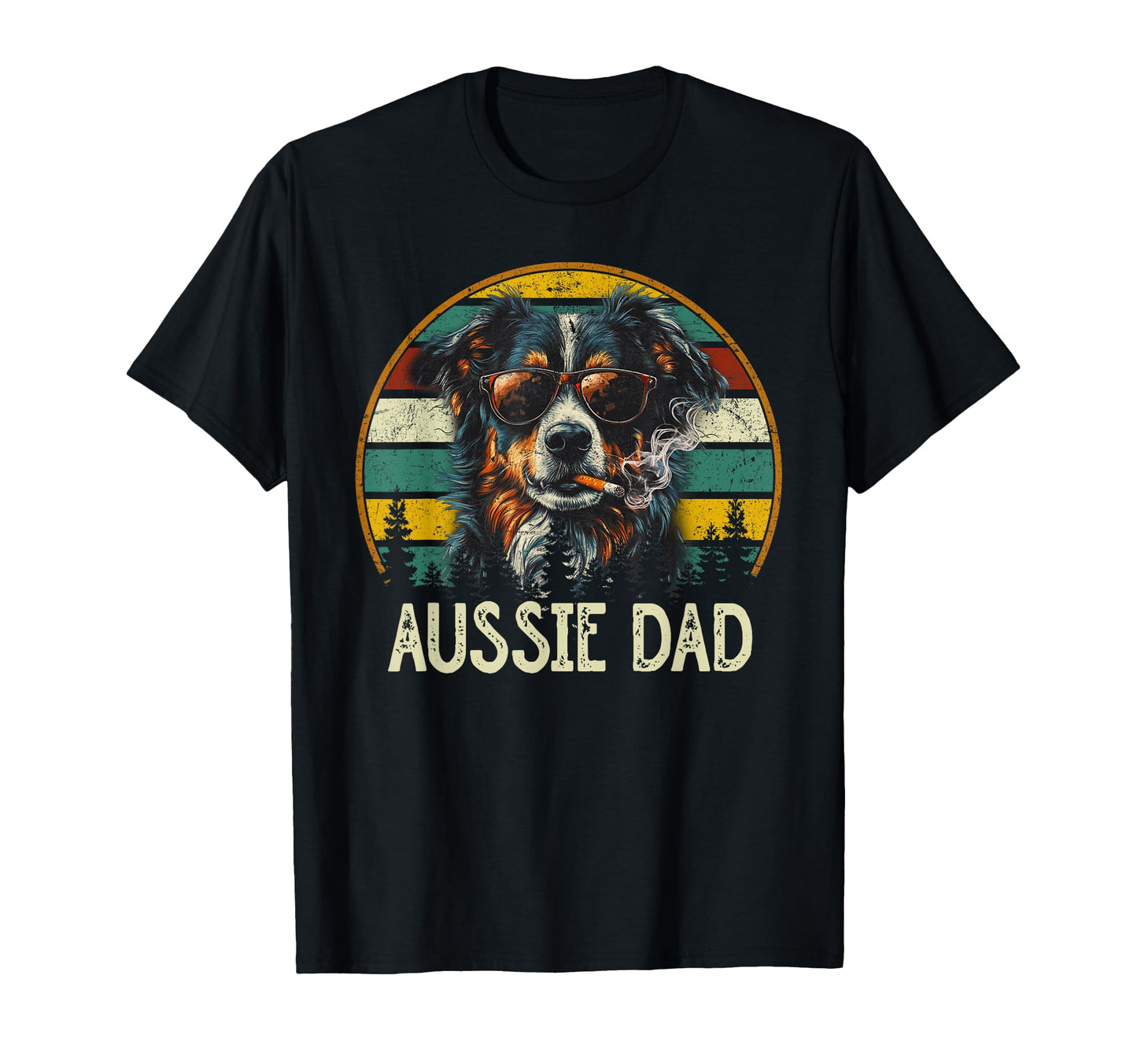 Best Australian Shepherd Dog Dad Ever T-Shirt - Graphic Print for Adults - T-Shirt, Sweatshirt, Hoodie