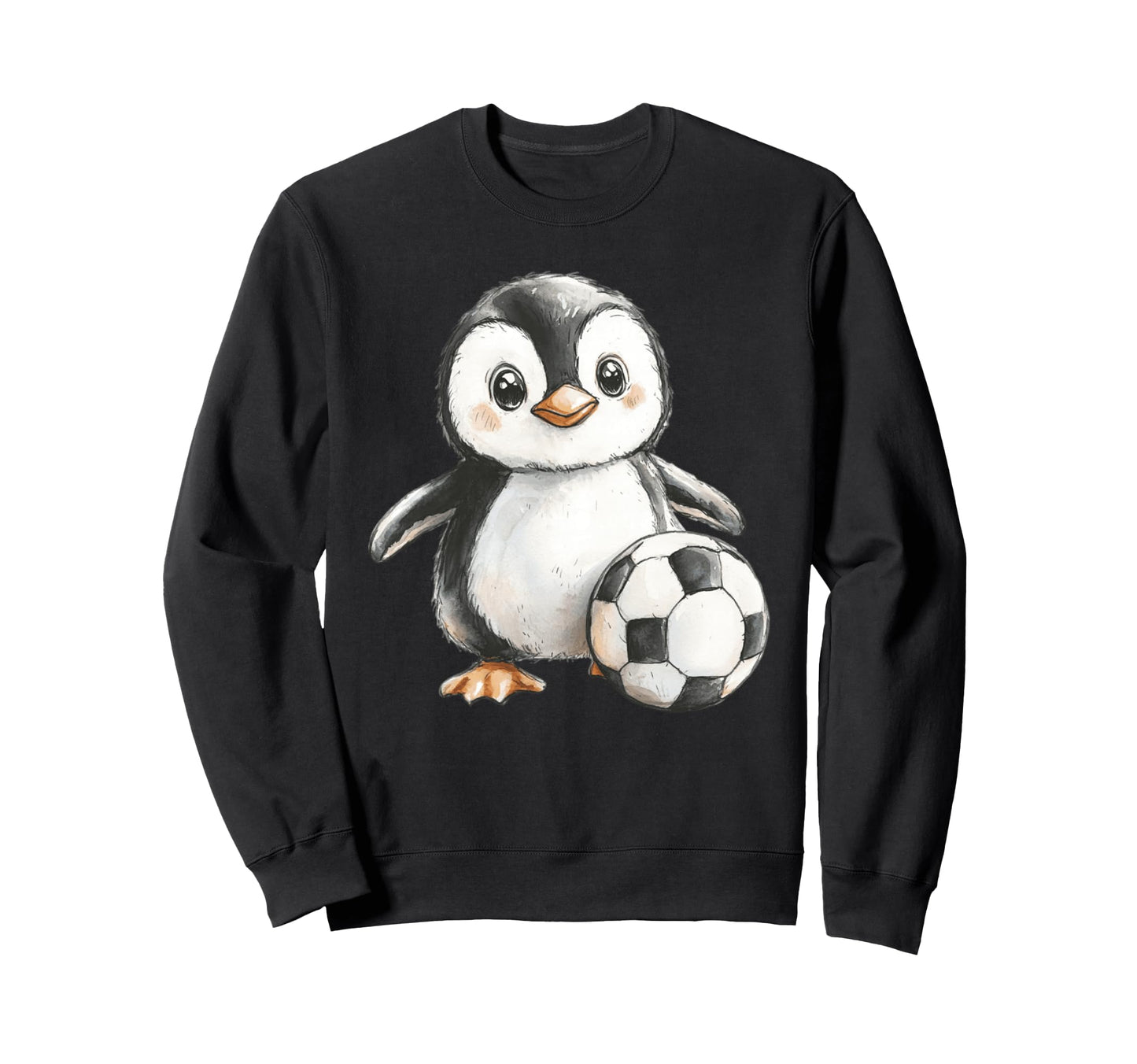 Adorable Penguin Soccer Player Sweatshirt - Aesthetic Graphic Unisex - T-Shirt, Sweatshirt, Hoodie