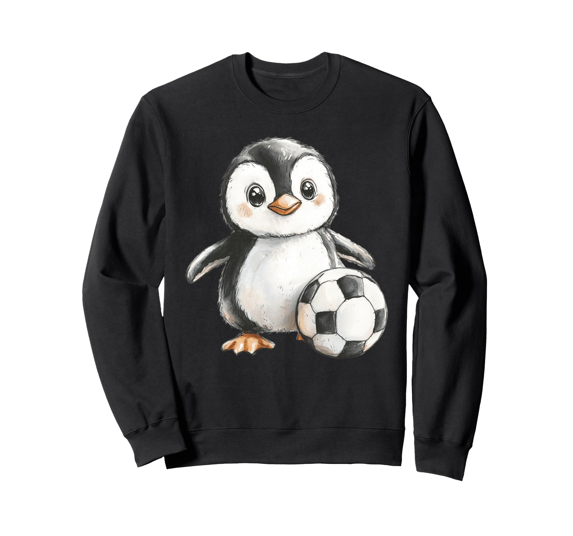 Adorable Penguin Soccer Player Sweatshirt - Aesthetic Graphic Unisex - T-Shirt, Sweatshirt, Hoodie
