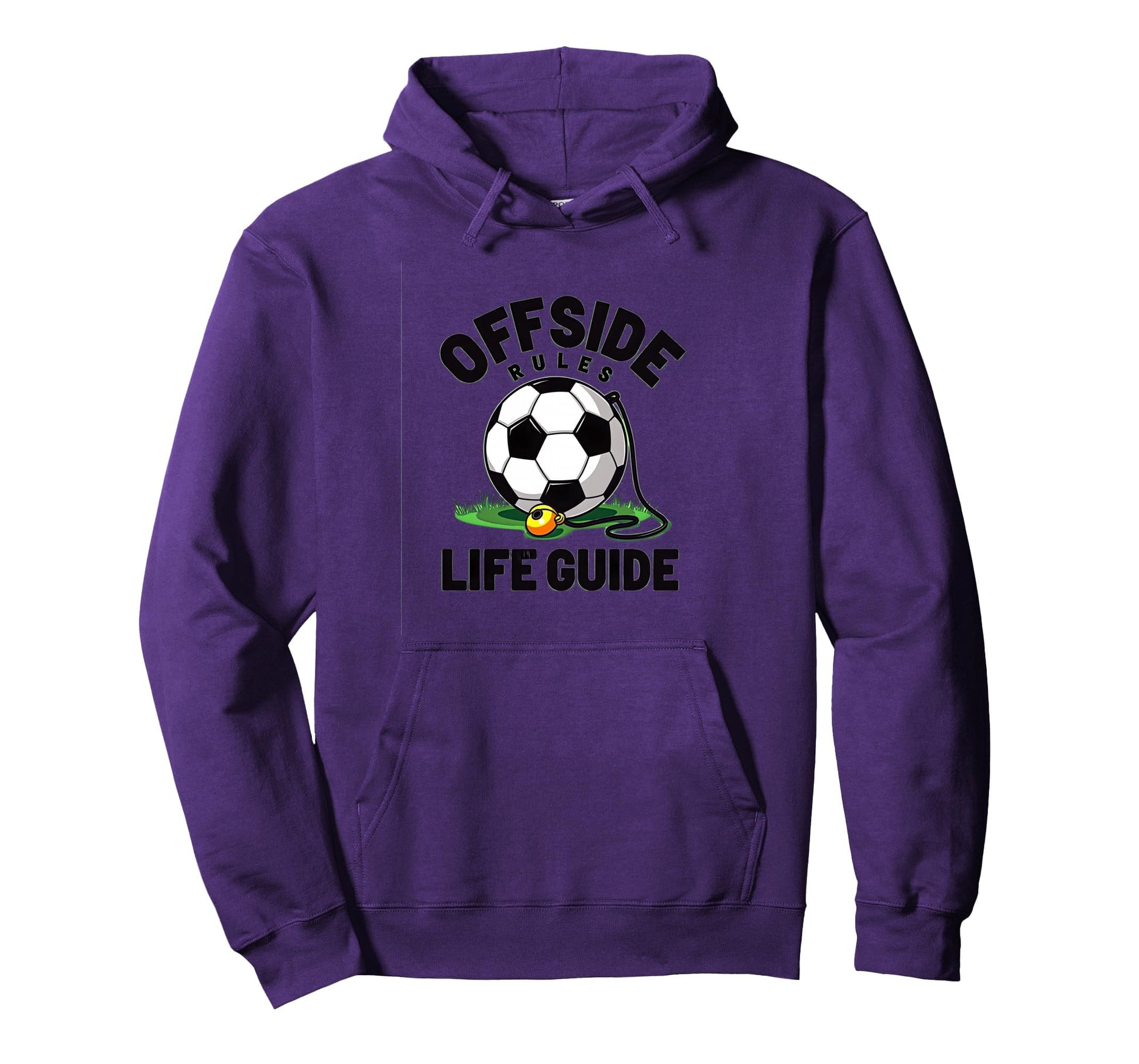 Offside Rules Life Guide Soccer Hoodie - Aesthetic Graphic Unisex - T-Shirt, Sweatshirt, Hoodie