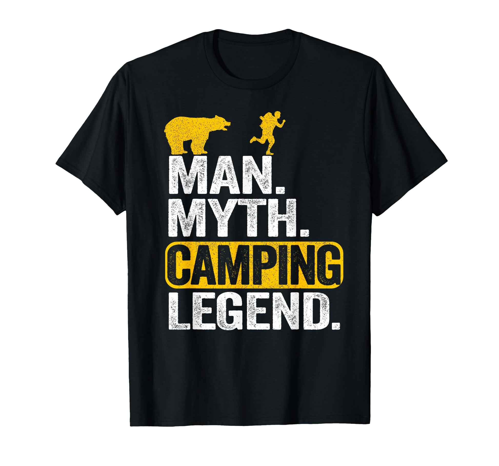 Myth Camping Legend Fun Bear Joke T-Shirt - Novelty Apparel for Adults - T-Shirt, Sweatshirt, Hoodie