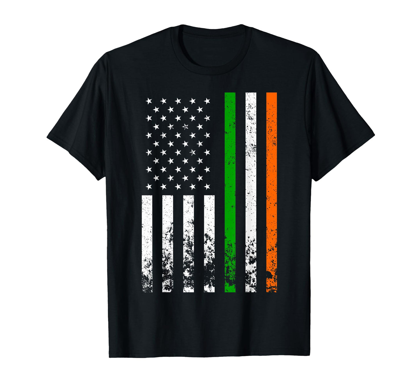 Irish American Flag Ireland Flag T-Shirt - Casual Everyday Wear Men Women - T-Shirt, Sweatshirt, Hoodie
