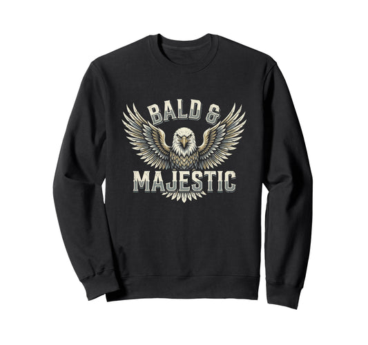 Bald Majestic Sexy Bald Guy Sweatshirt - Casual Everyday Wear for Adults - T-Shirt, Sweatshirt, Hoodie