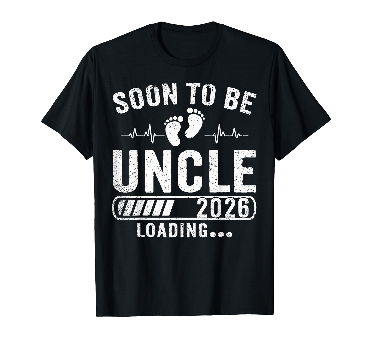 Soon To Be Uncle 2026 Loading T-Shirt - Minimalist Print Men Women - T-Shirt, Sweatshirt, Hoodie