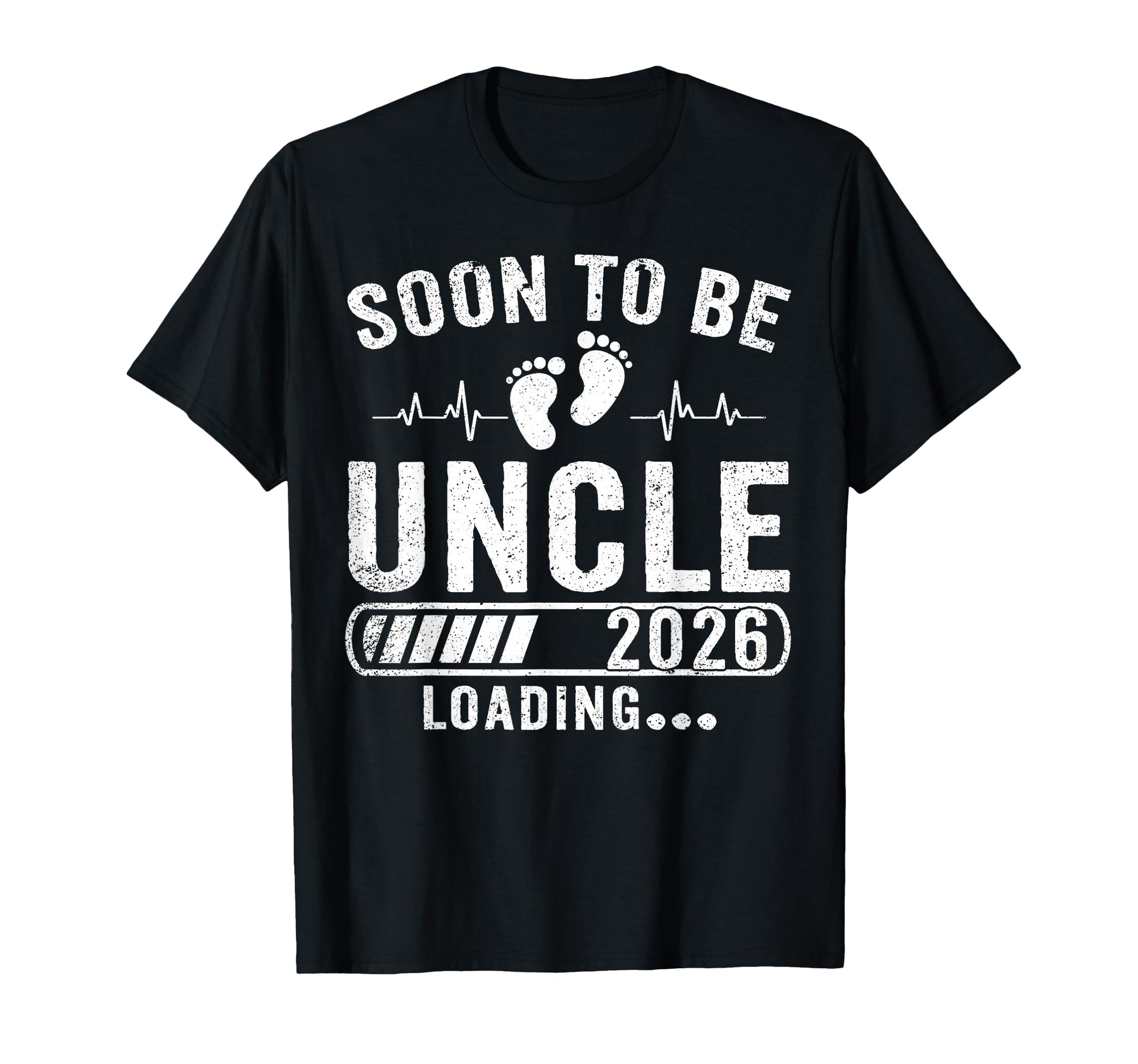 Soon To Be Uncle 2026 Loading T-Shirt - Minimalist Print Men Women - T-Shirt, Sweatshirt, Hoodie