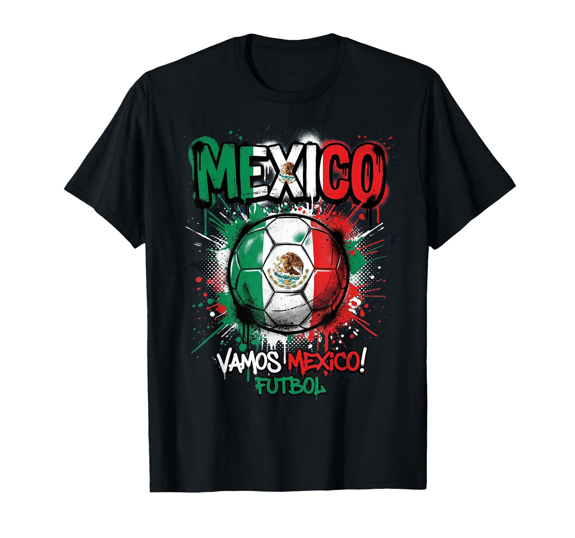Mexico Football Soccer Player Flag T-Shirt - Aesthetic Graphic Men Women - T-Shirt, Sweatshirt, Hoodie
