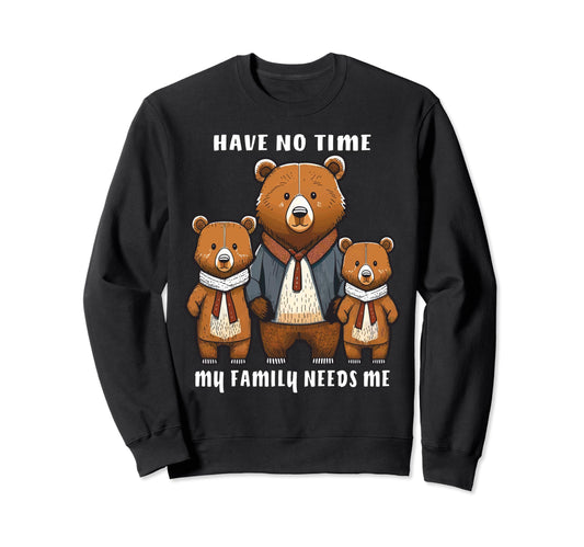 Bear Family Celebration Father Sweatshirt - Custom Art Print Men Women - T-Shirt, Sweatshirt, Hoodie