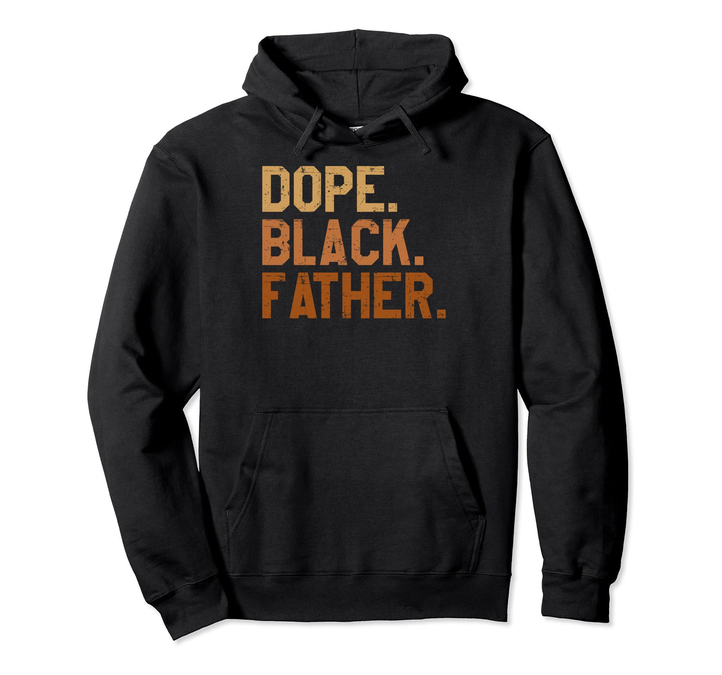 Black Dad Fathers Day Grandpa Father Hoodie - Custom Art Print Men Women - T-Shirt, Sweatshirt, Hoodie