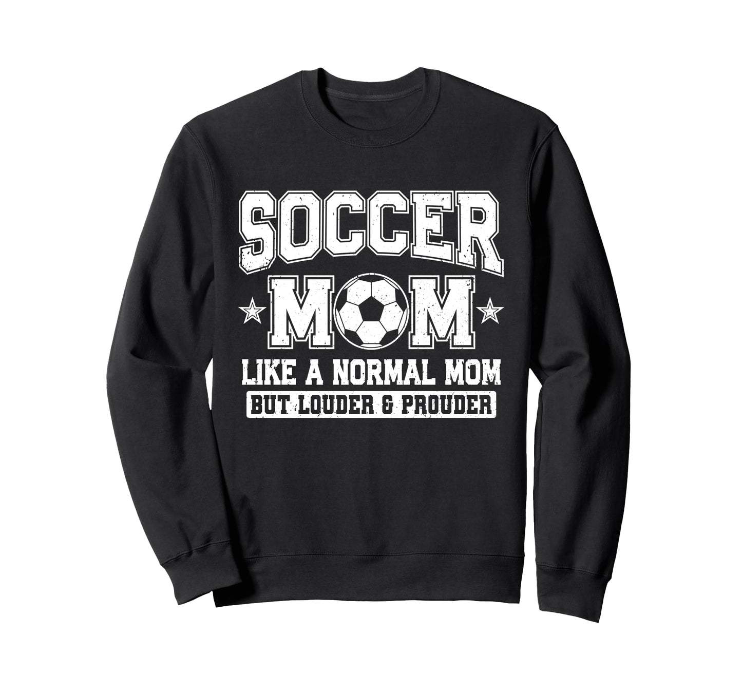 Soccer Mom Like Normal Mom But Sweatshirt - Aesthetic Graphic for Adults - T-Shirt, Sweatshirt, Hoodie