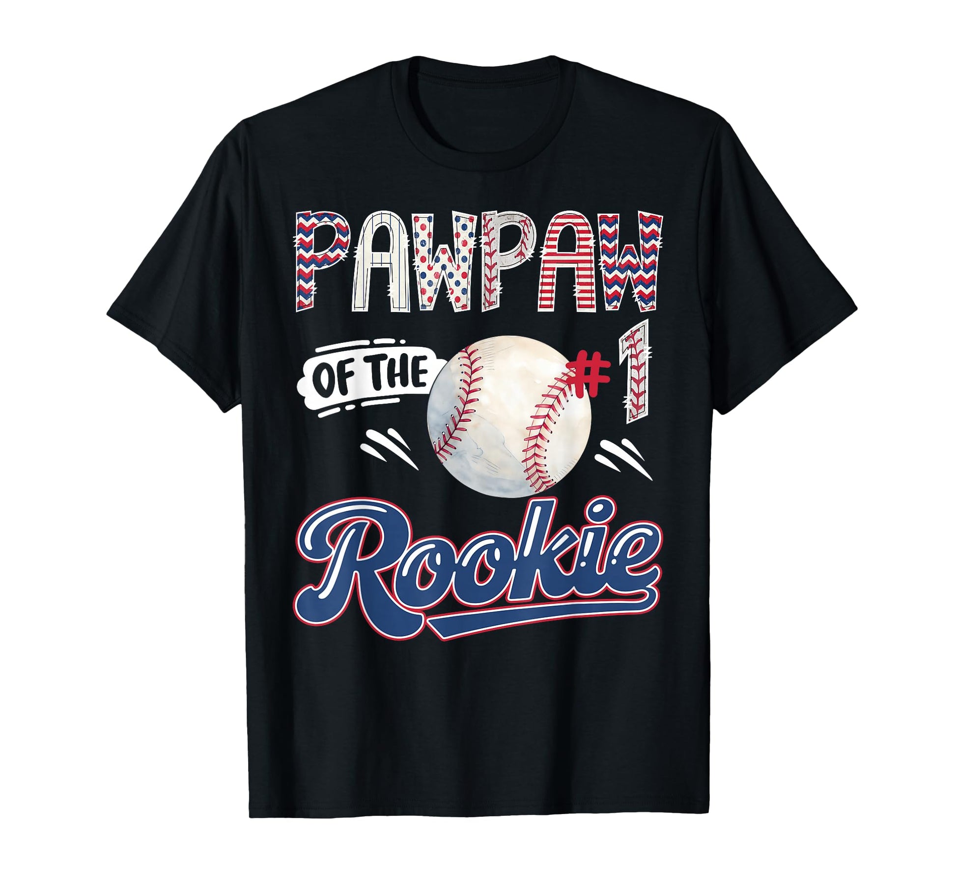Pawpaw Rookie Baseball 1St Birthday Party T-Shirt - Trendy Graphic Unisex - T-Shirt, Sweatshirt, Hoodie