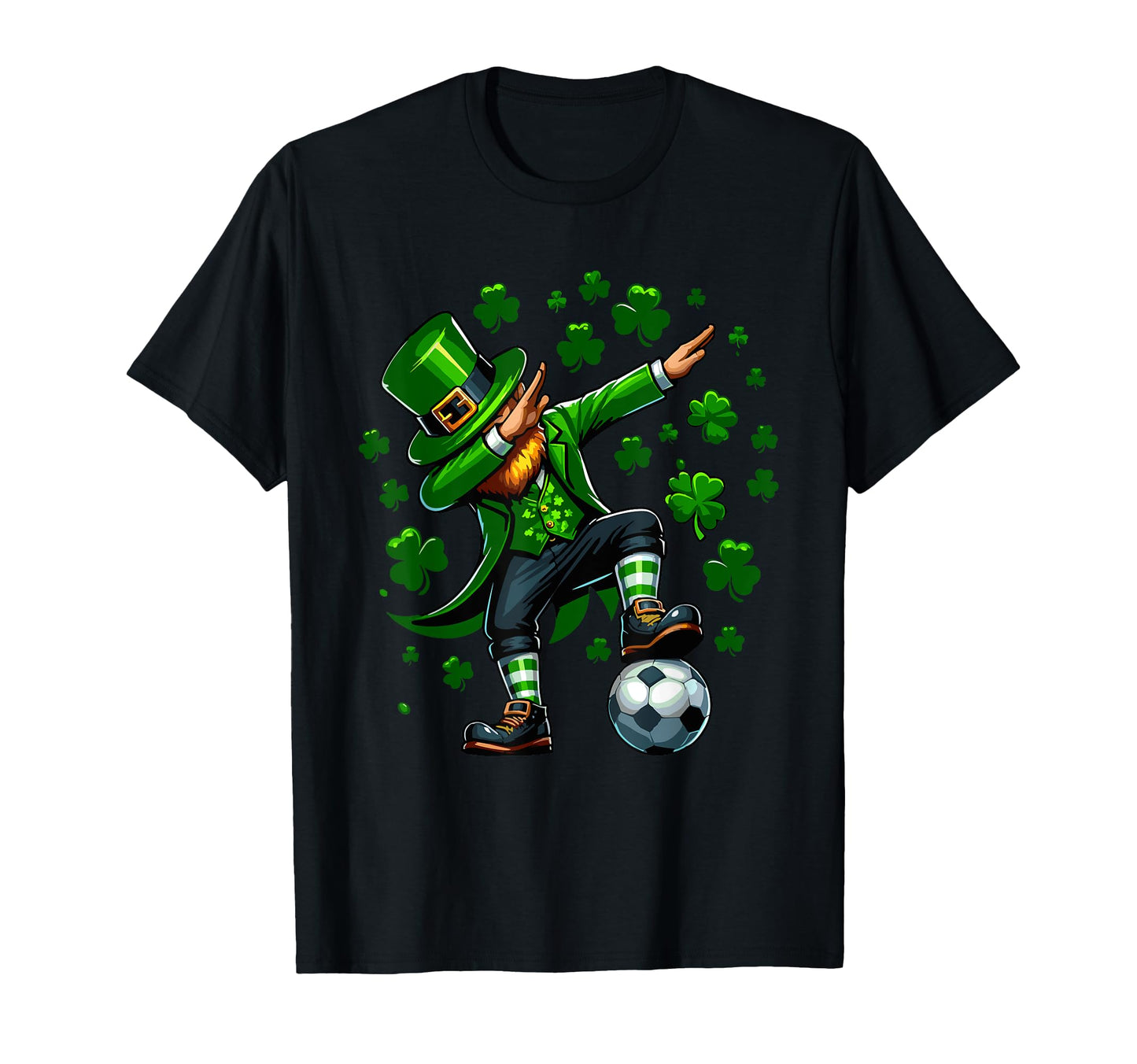 St Patricks Day Soccer Sports Dabbing T-Shirt - Unique Graphic Men Women - T-Shirt, Sweatshirt, Hoodie