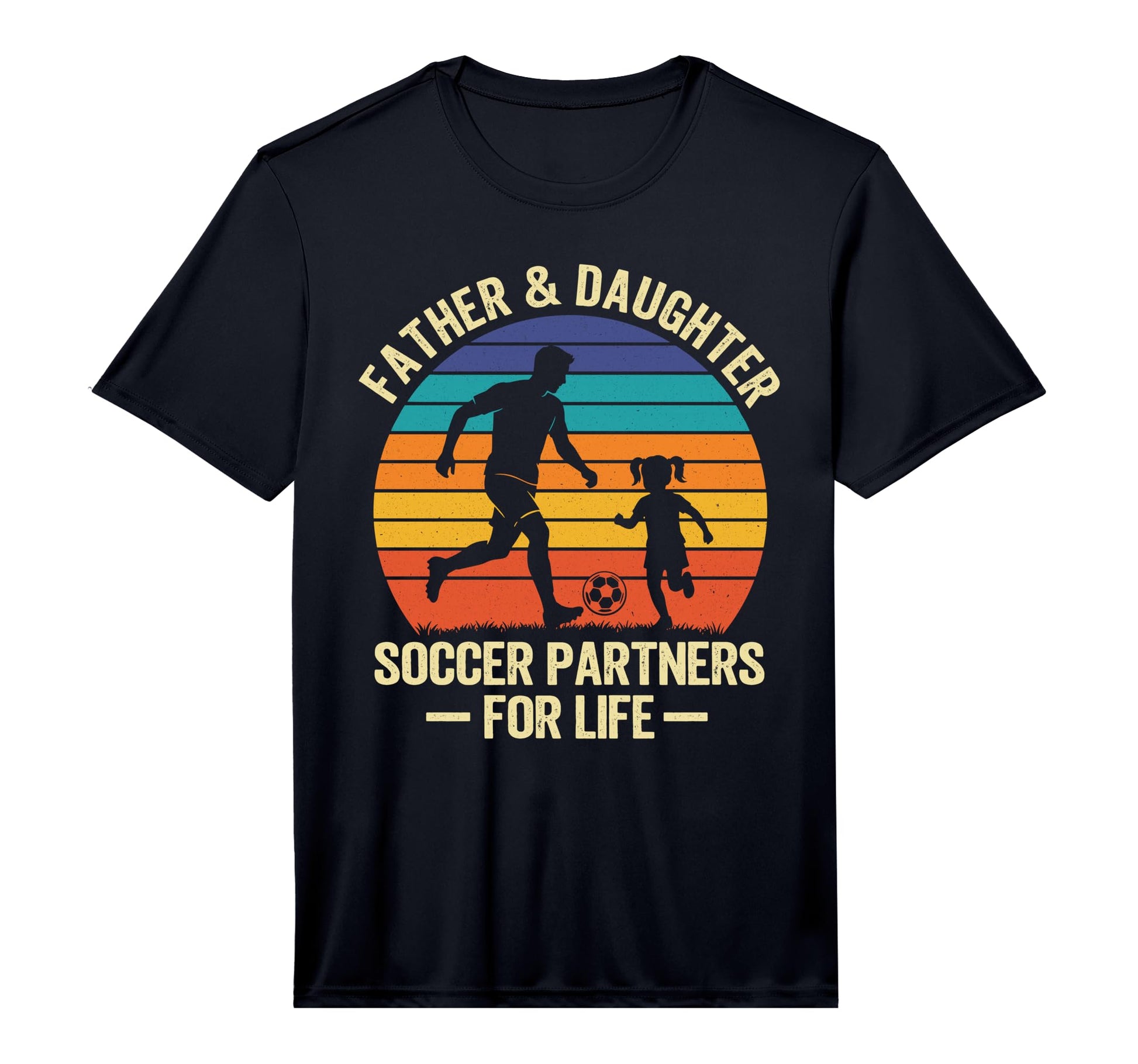 Mens Father And Daughter Soccer T-Shirt - Fun Novelty Design Men Women - T-Shirt, Sweatshirt, Hoodie