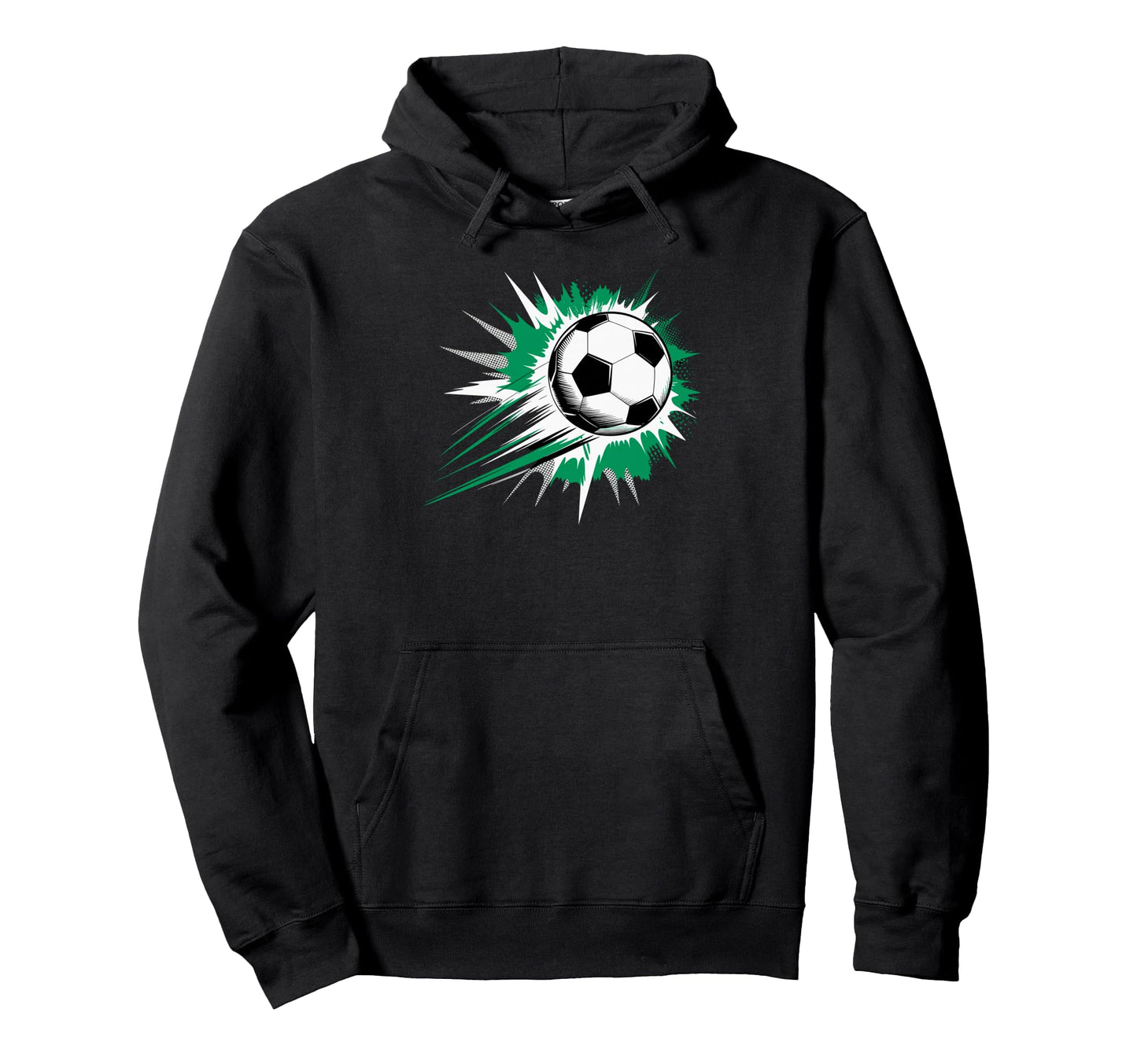 Splash Art Soccer Football Ball Soccer Hoodie - Novelty Apparel Men Women - T-Shirt, Sweatshirt, Hoodie
