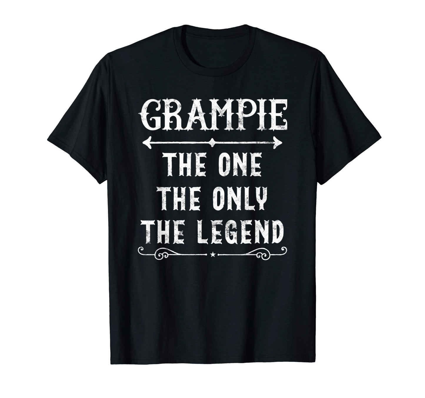 Grampie One Only Legend Fathers Day Gift T-Shirt - Minimalist Print Unisex - T-Shirt, Sweatshirt, Hoodie