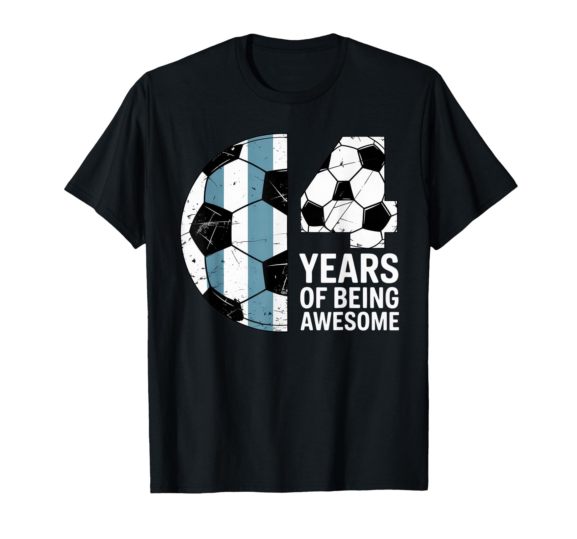 4 Years Being Awesome Soccer Birthday T-Shirt - Novelty Apparel for Adults - T-Shirt, Sweatshirt, Hoodie