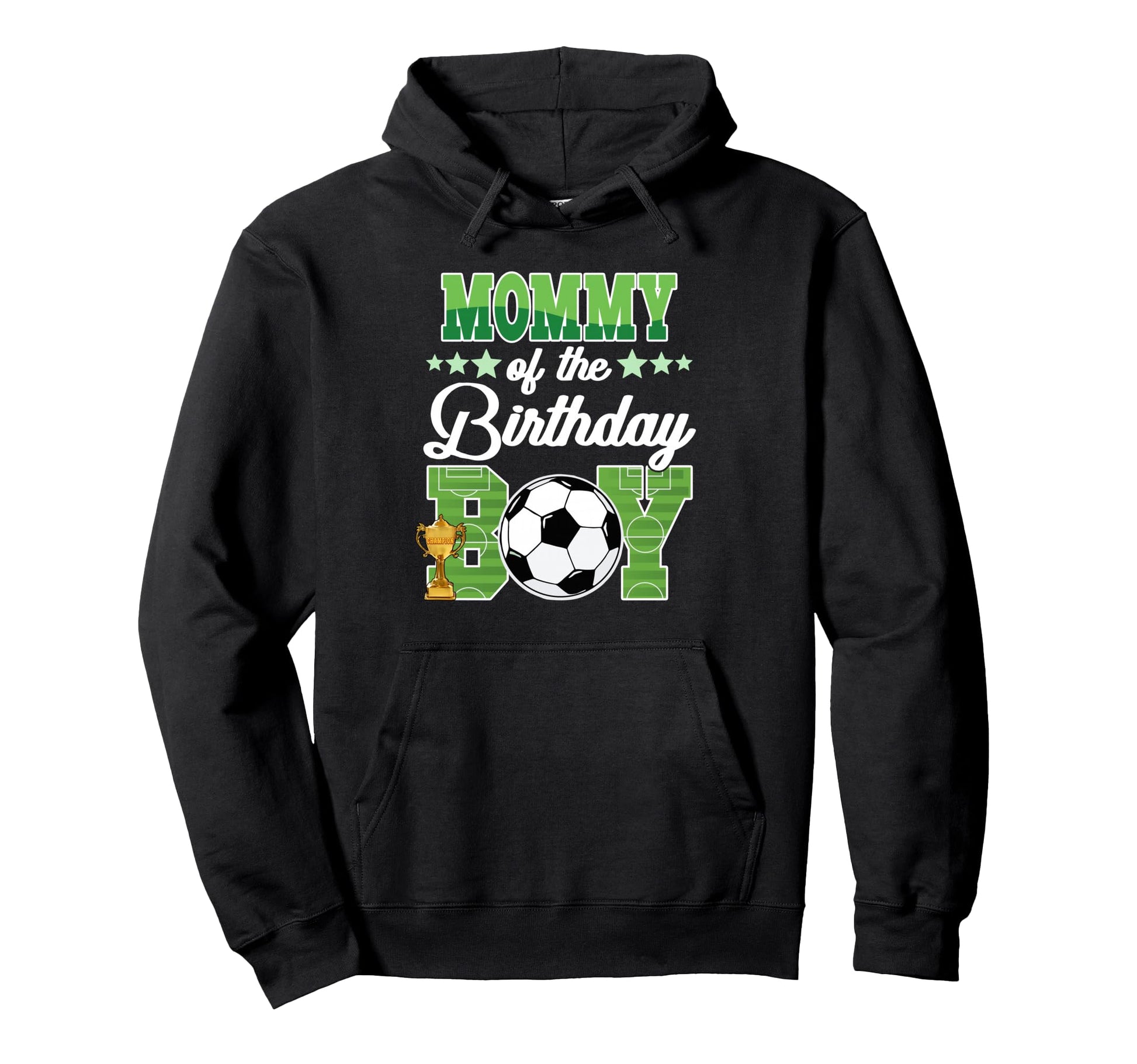 Soccer Mommy Birthday Party Soccer Family Hoodie - Unique Graphic Unisex - T-Shirt, Sweatshirt, Hoodie