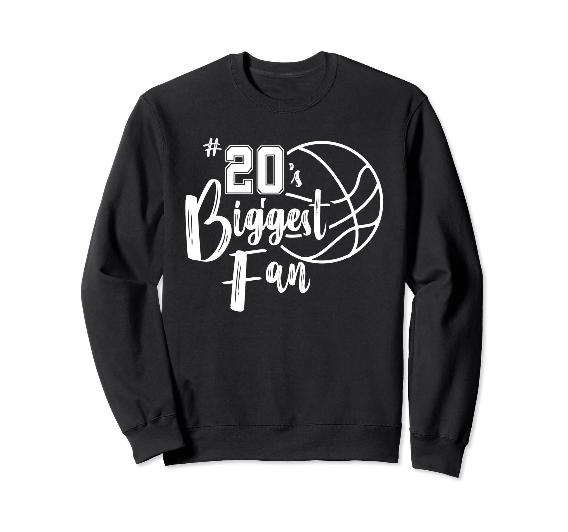 Number 20S Biggest Fan Basketball Sweatshirt - Casual Everyday Wear Unisex - T-Shirt, Sweatshirt, Hoodie